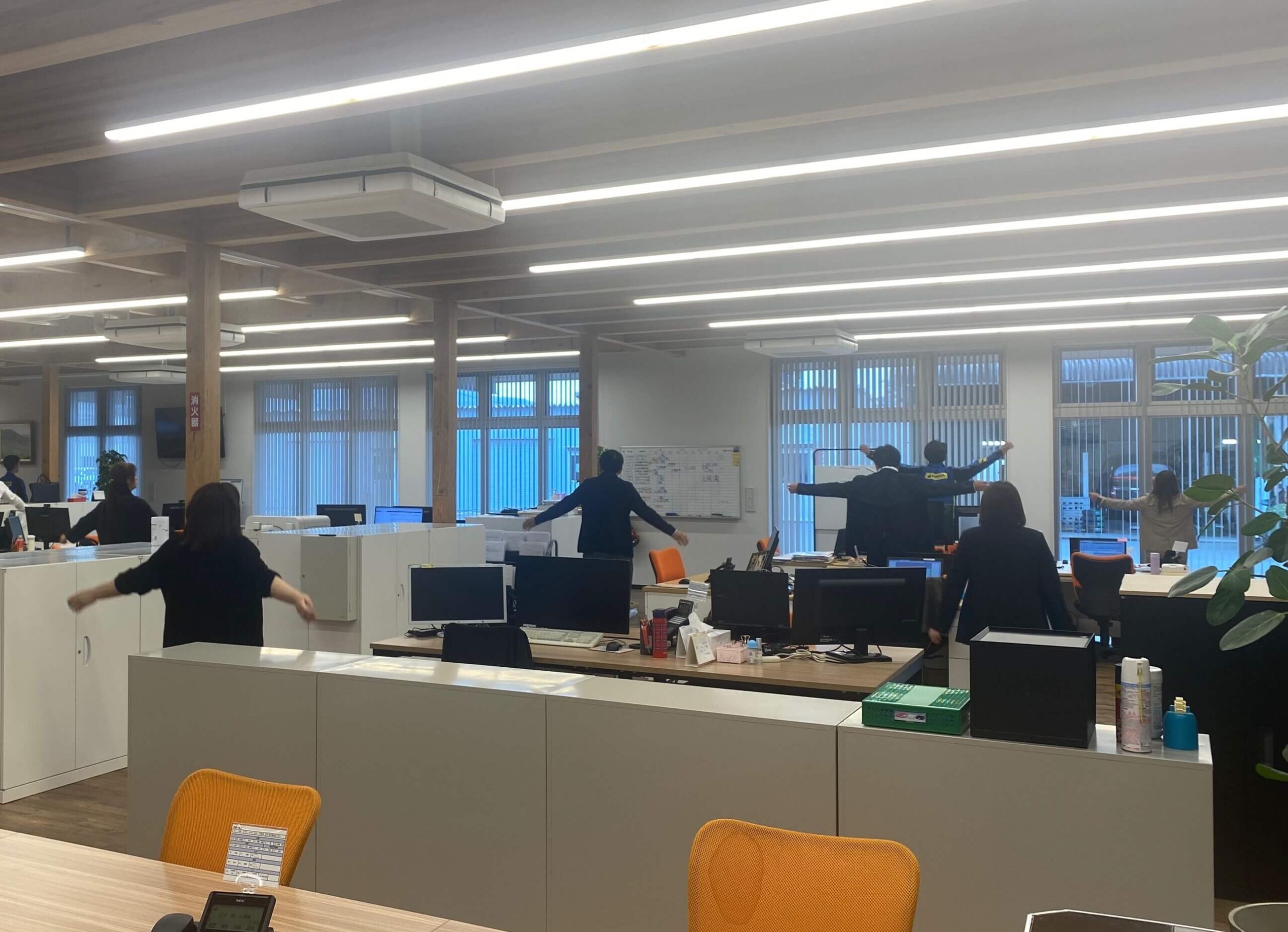 ラジオ体操・朝礼の写真