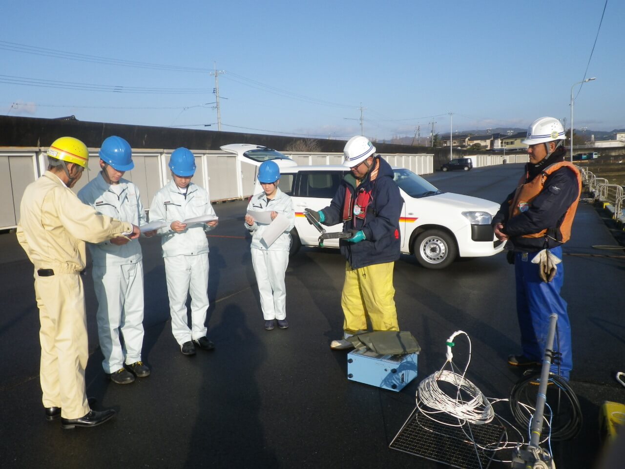 ラジオ体操・朝礼・KY活動の写真