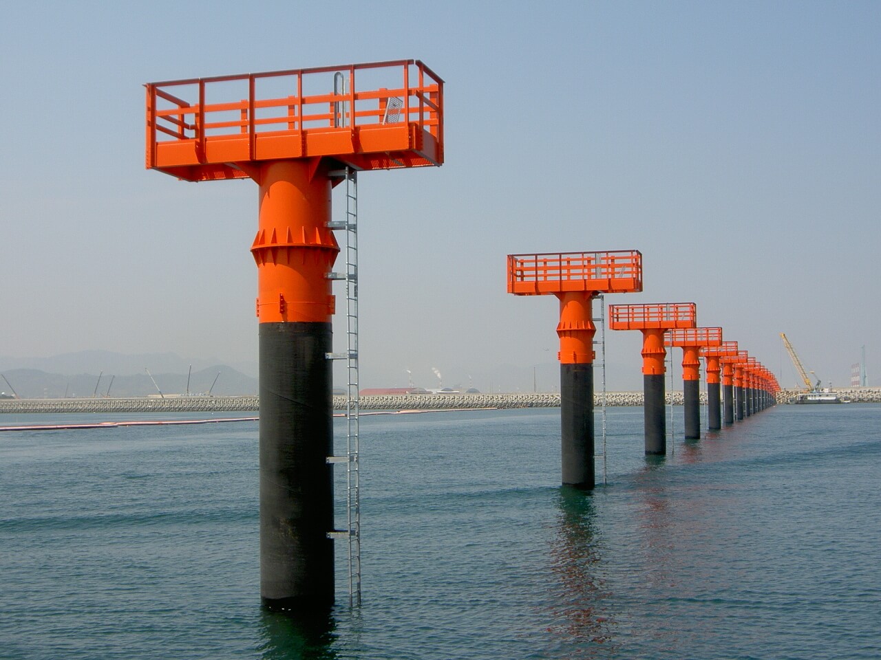 滑走路誘導灯の写真