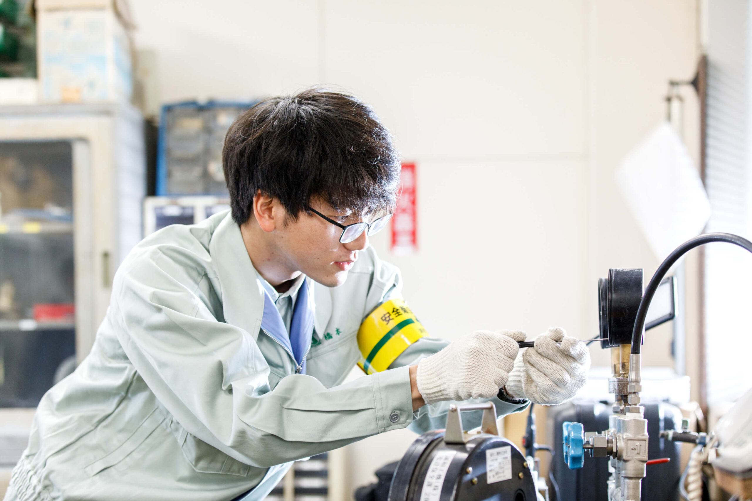 計測機器のメンテナンスの写真