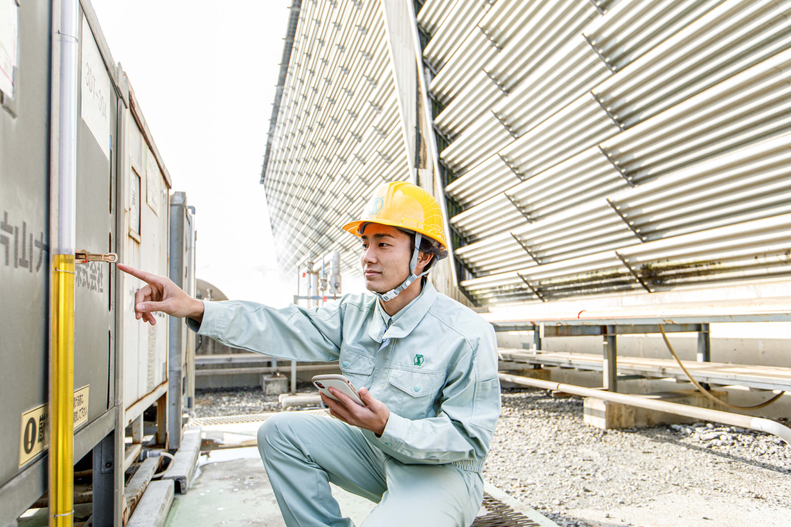 現場の安全確認・作業指示の写真