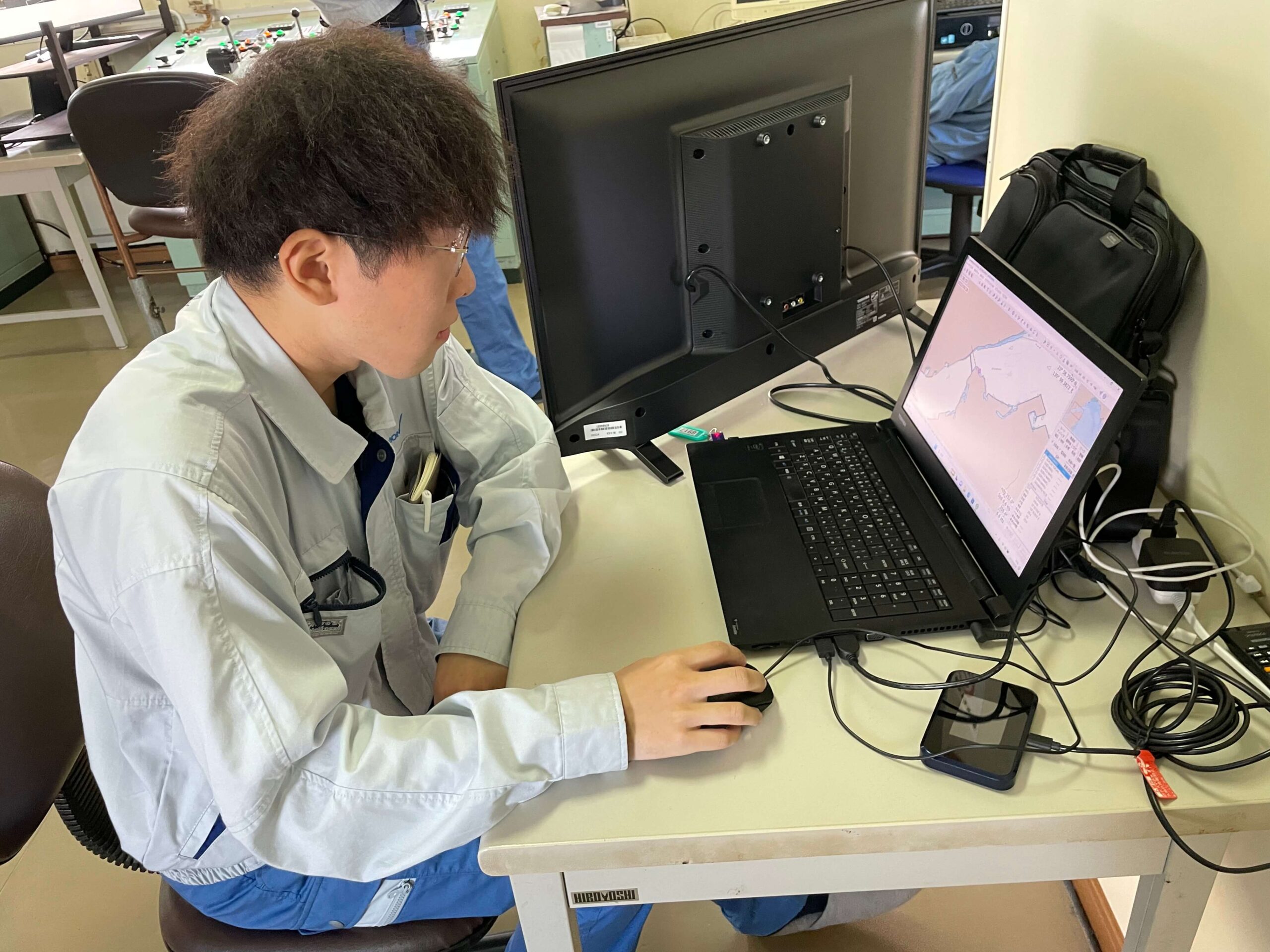 作業再開の写真