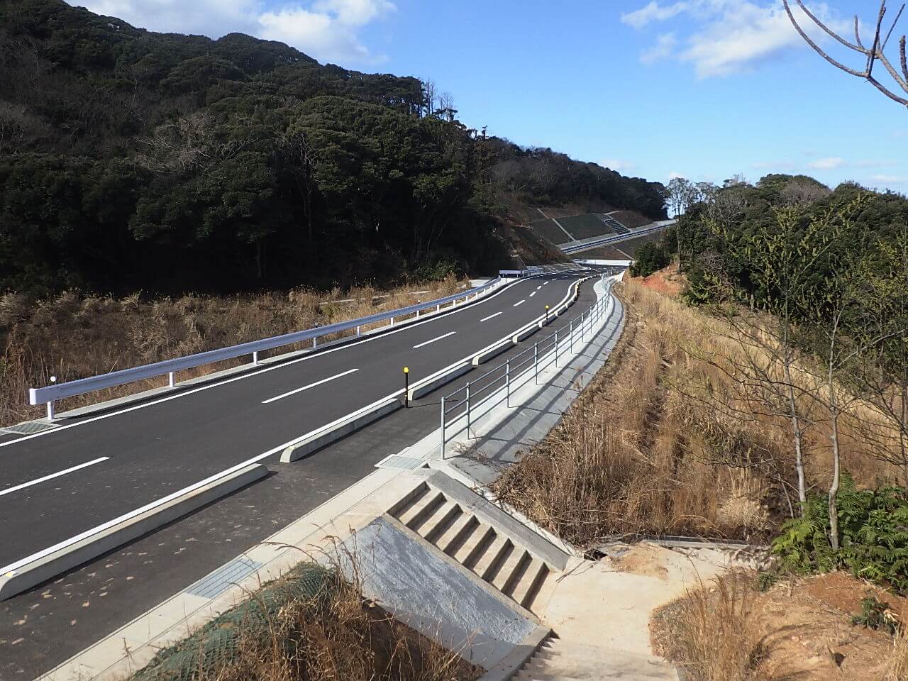 角島線道路改良の写真