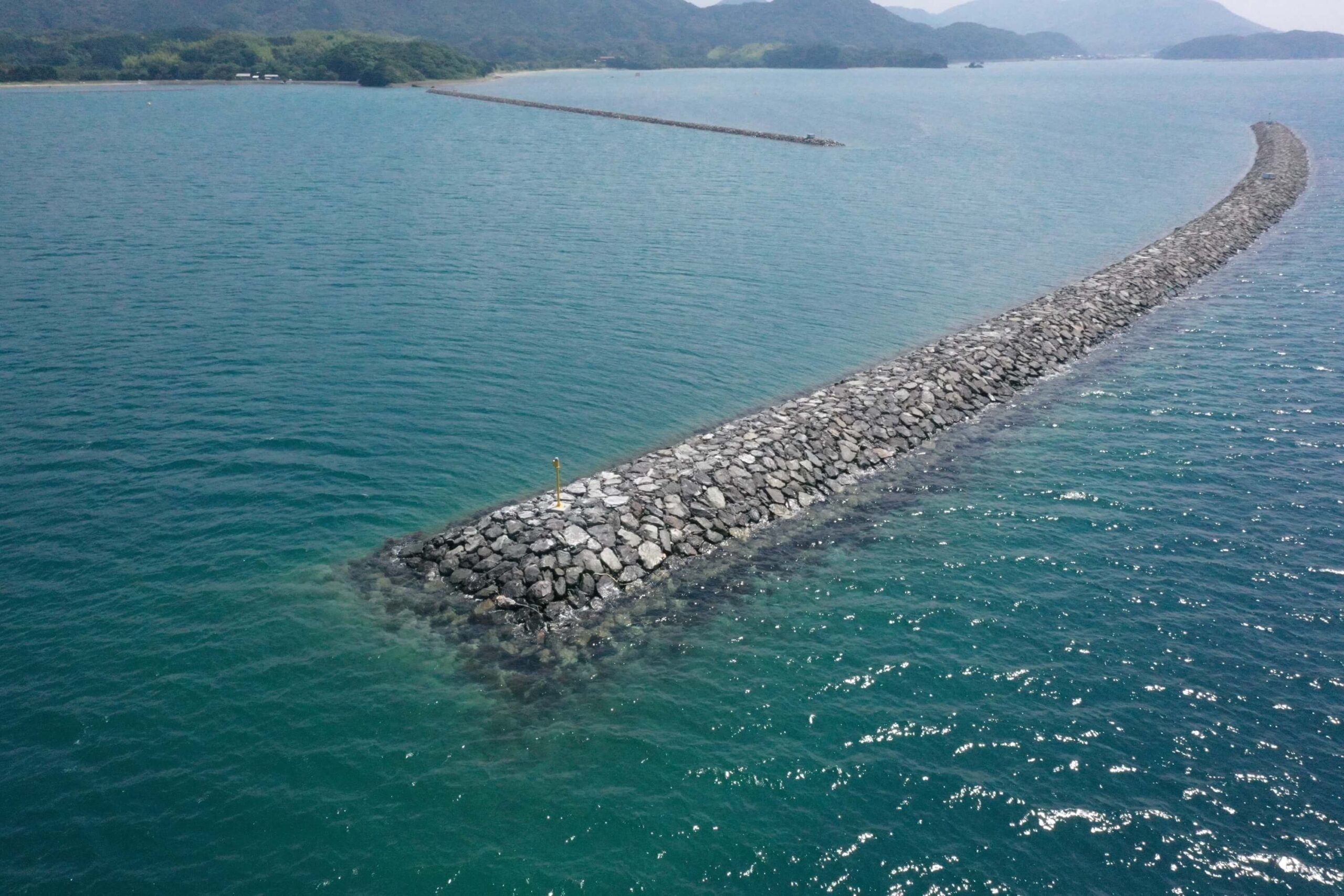 油谷港防波堤の写真
