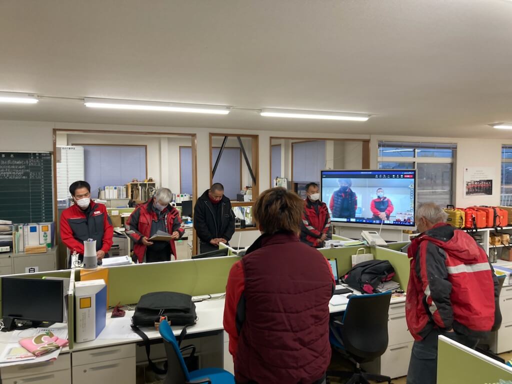 全体朝礼の写真