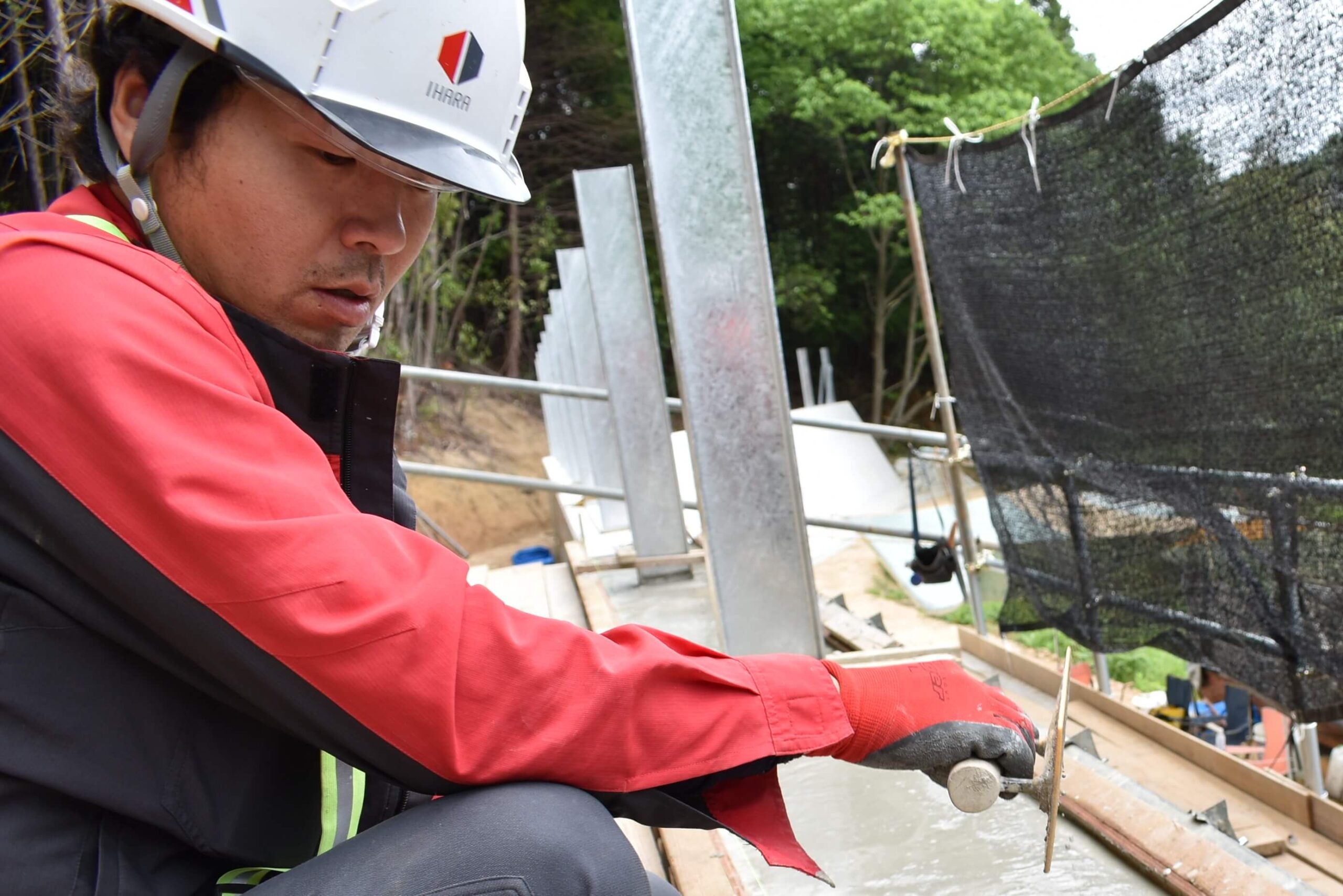 現場施工の写真