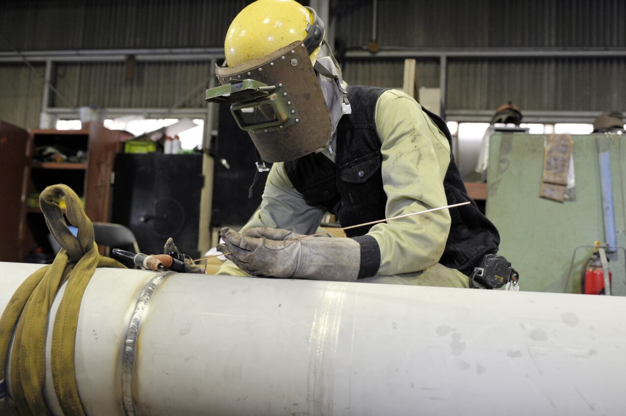 製缶工事の写真