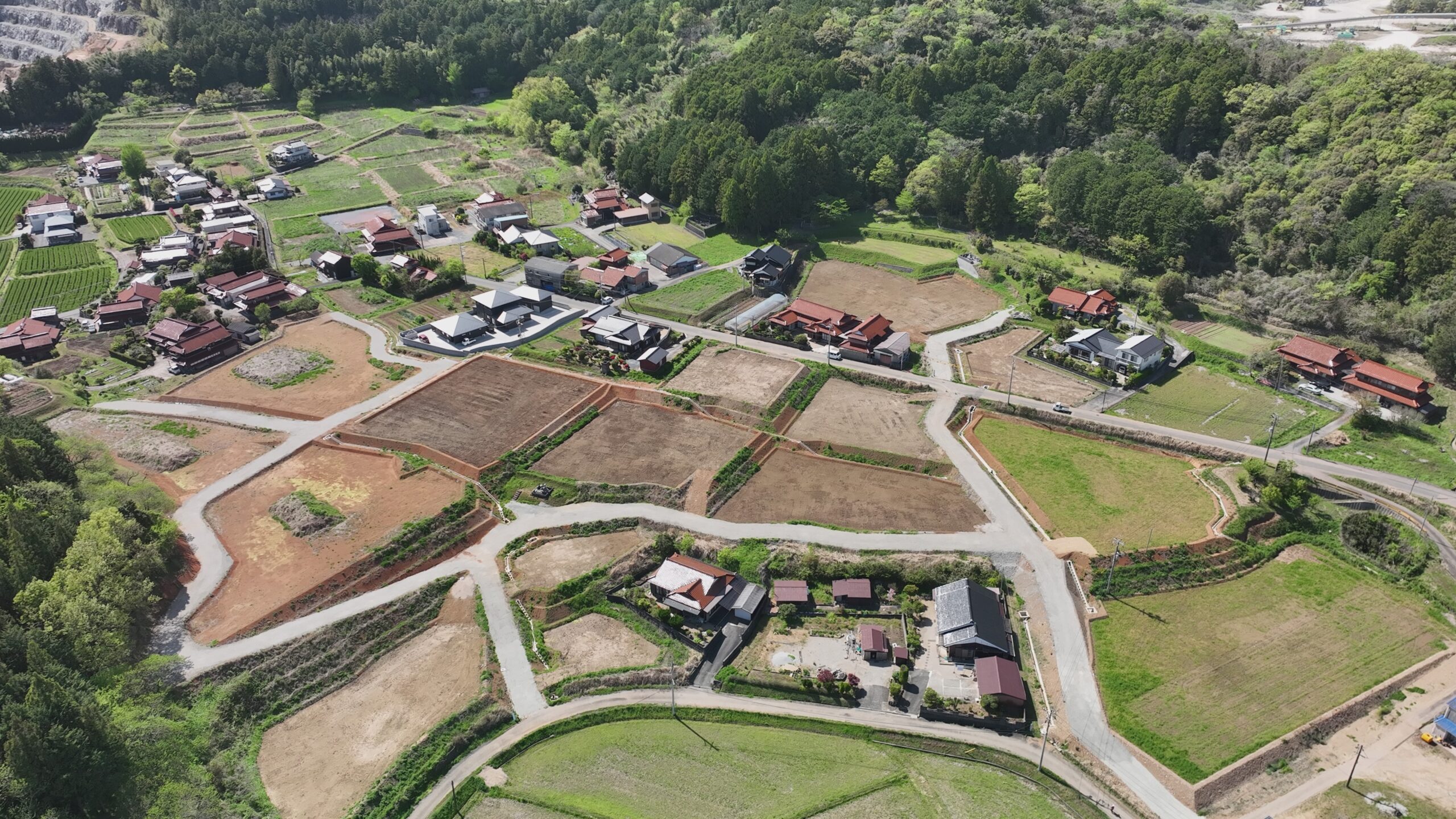 美祢市農地整備工事の写真