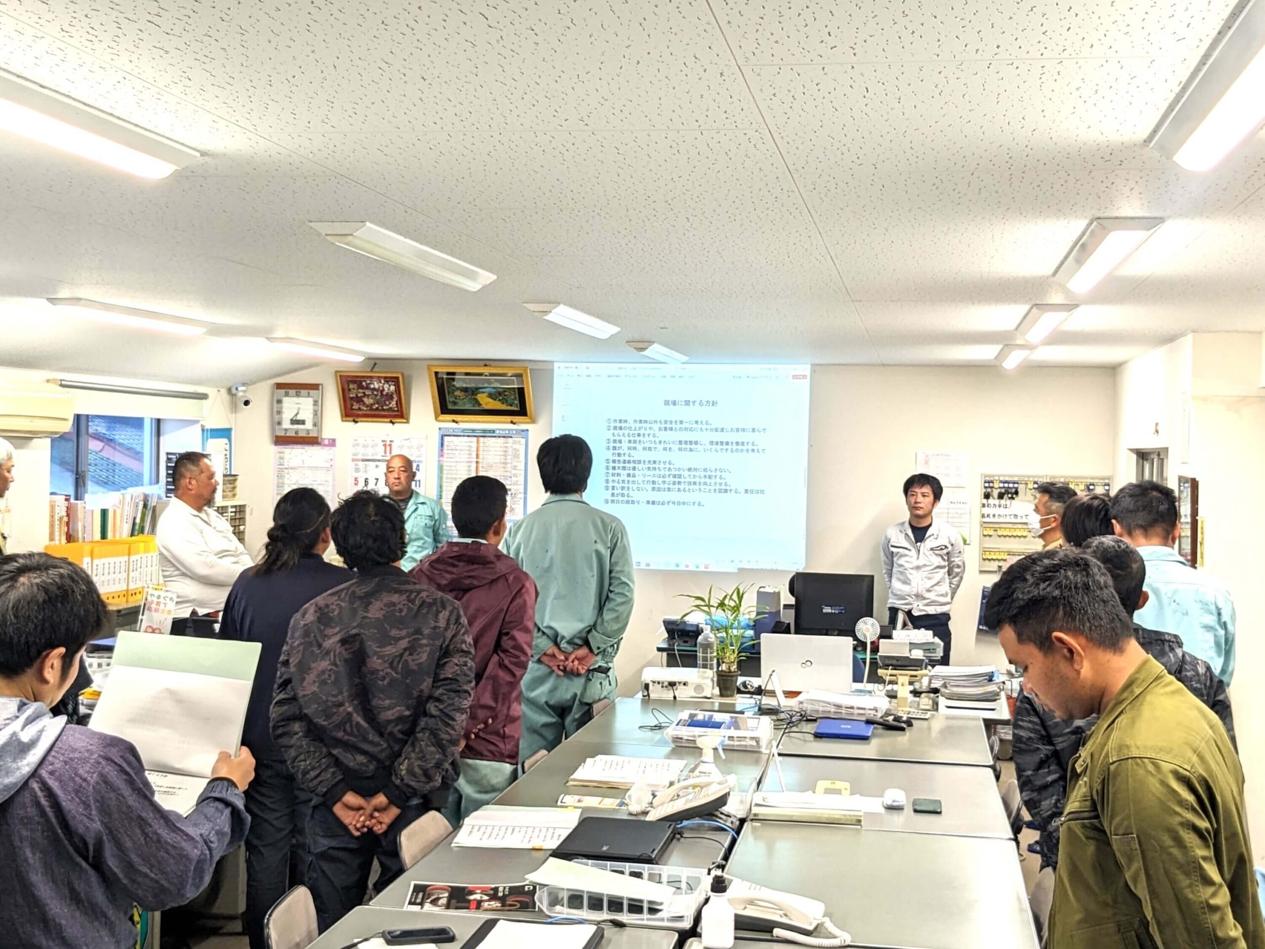 準備体操・朝礼の写真