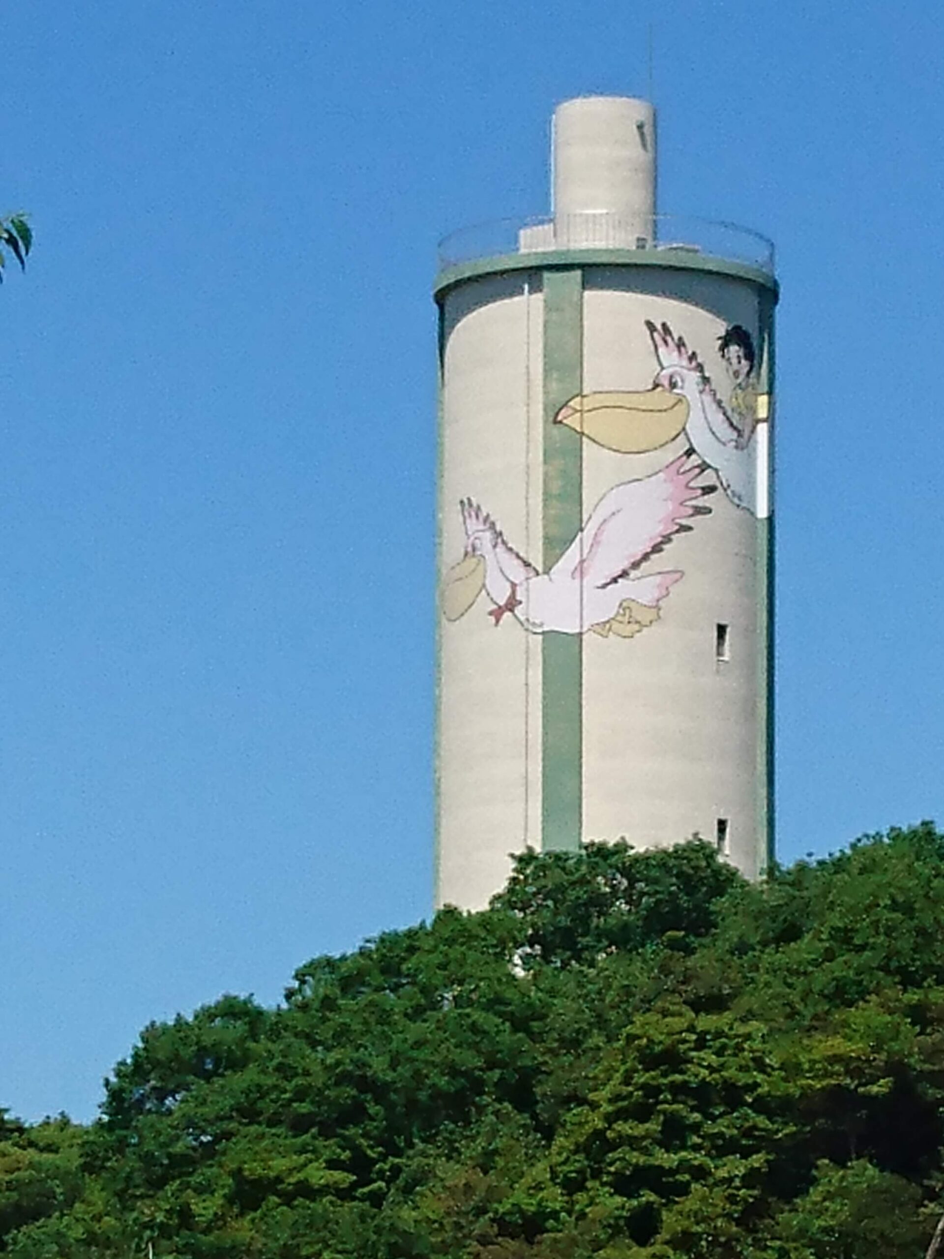 常盤公園 白鳥大橋(斜張橋)工事の写真