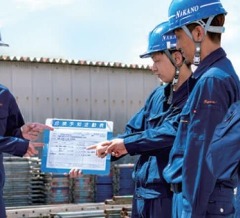 午前の作業の写真