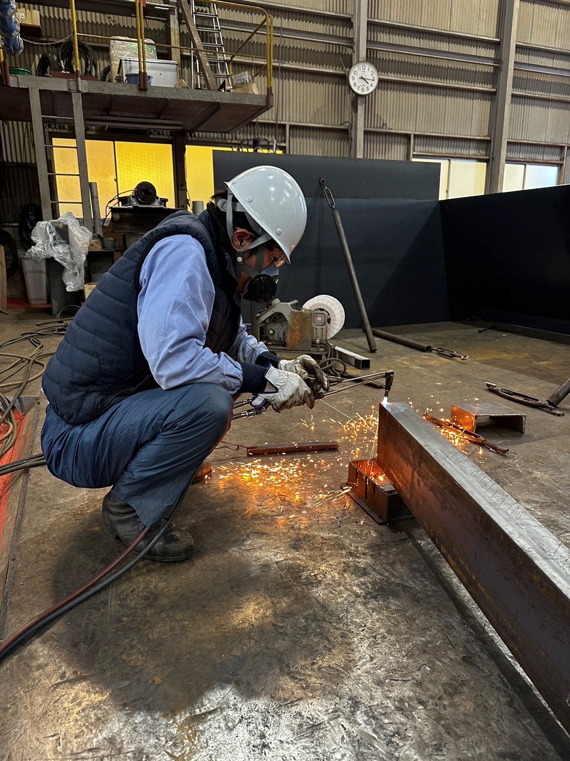 加工作業の写真