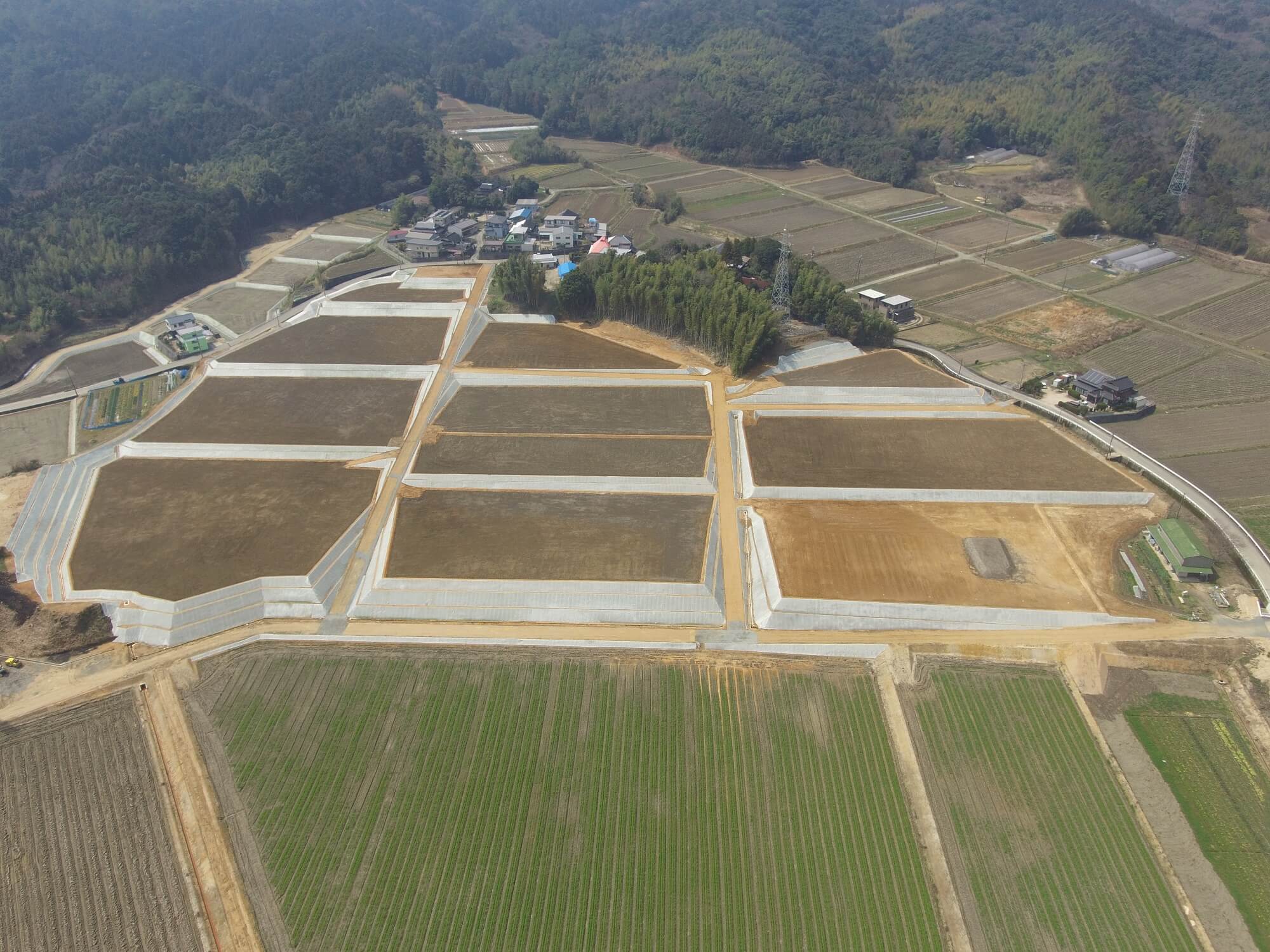下津令地区区画整理工事の写真