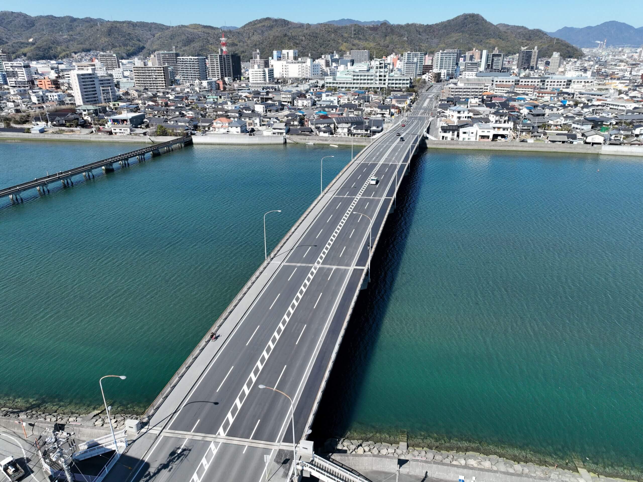 令和3年度一般県道岩国錦帯橋空港線（新連帆橋）橋梁（長寿命化メンテ 修繕 補修）工事 第2工区の写真
