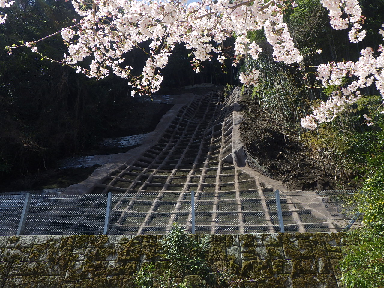 城山施設災害復旧工事の写真