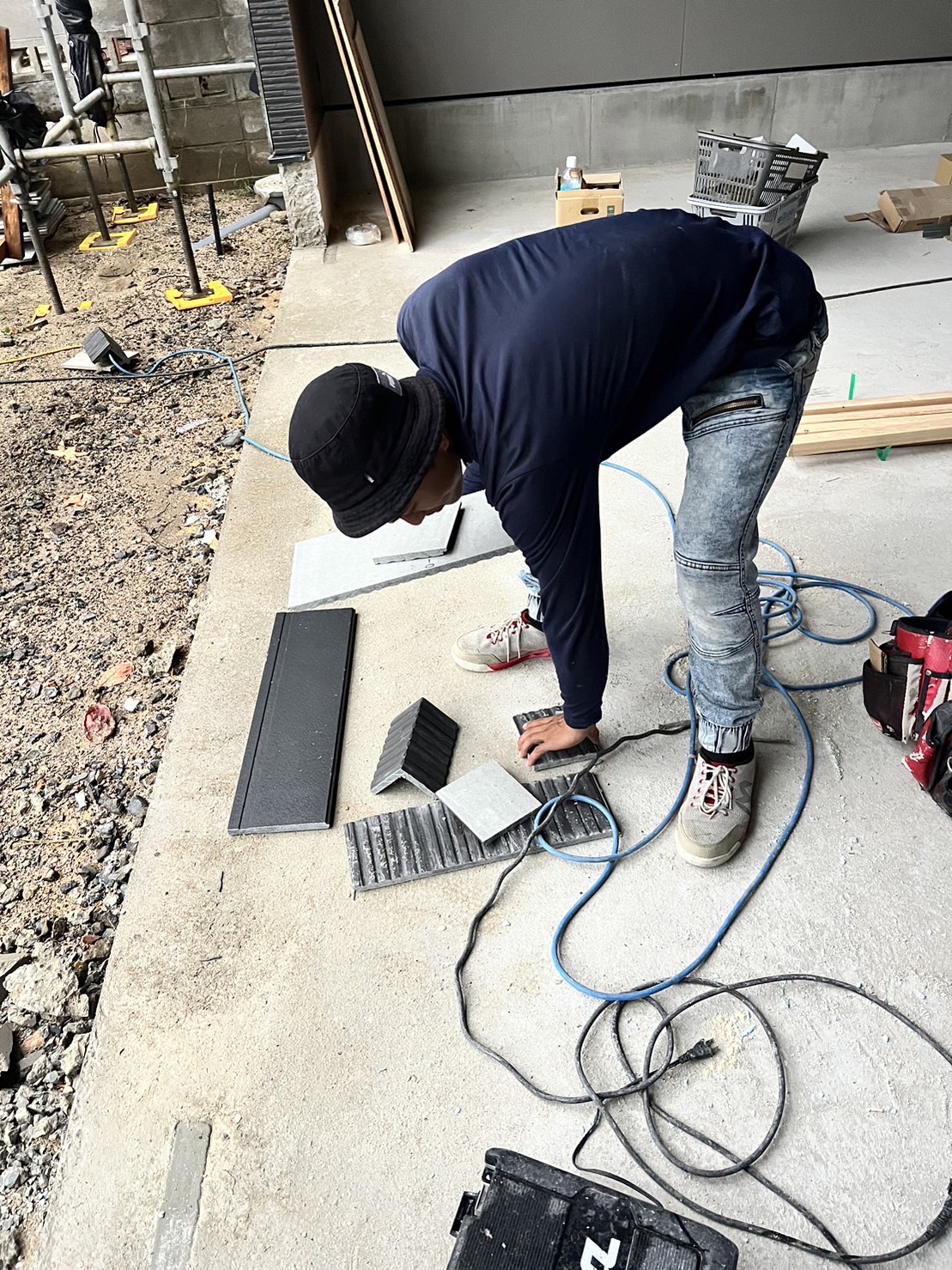 現場片付けの写真