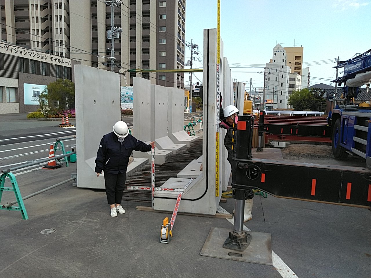 施工開始の写真