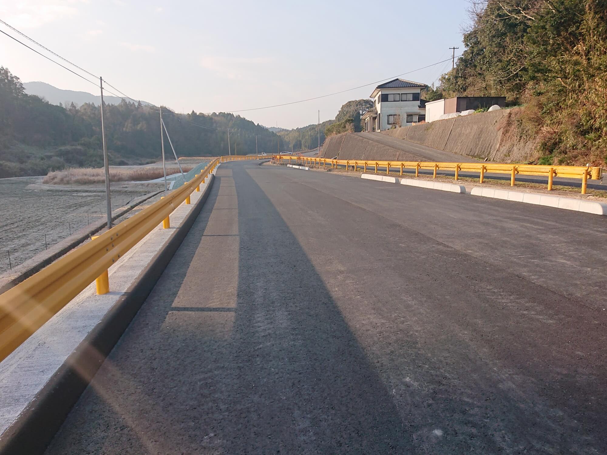 一般県道木部柳井線単独道路改良工事の写真