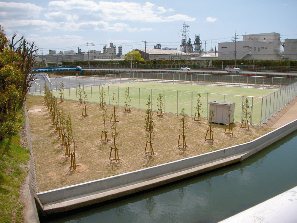 テニスコートの写真