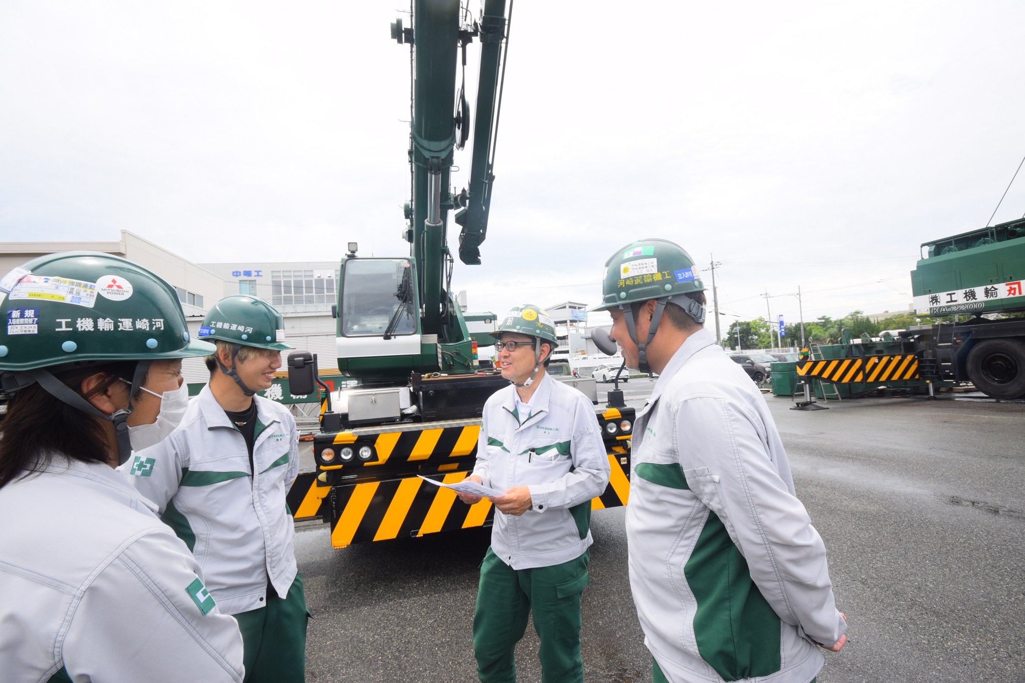 現場確認・明日の準備の写真