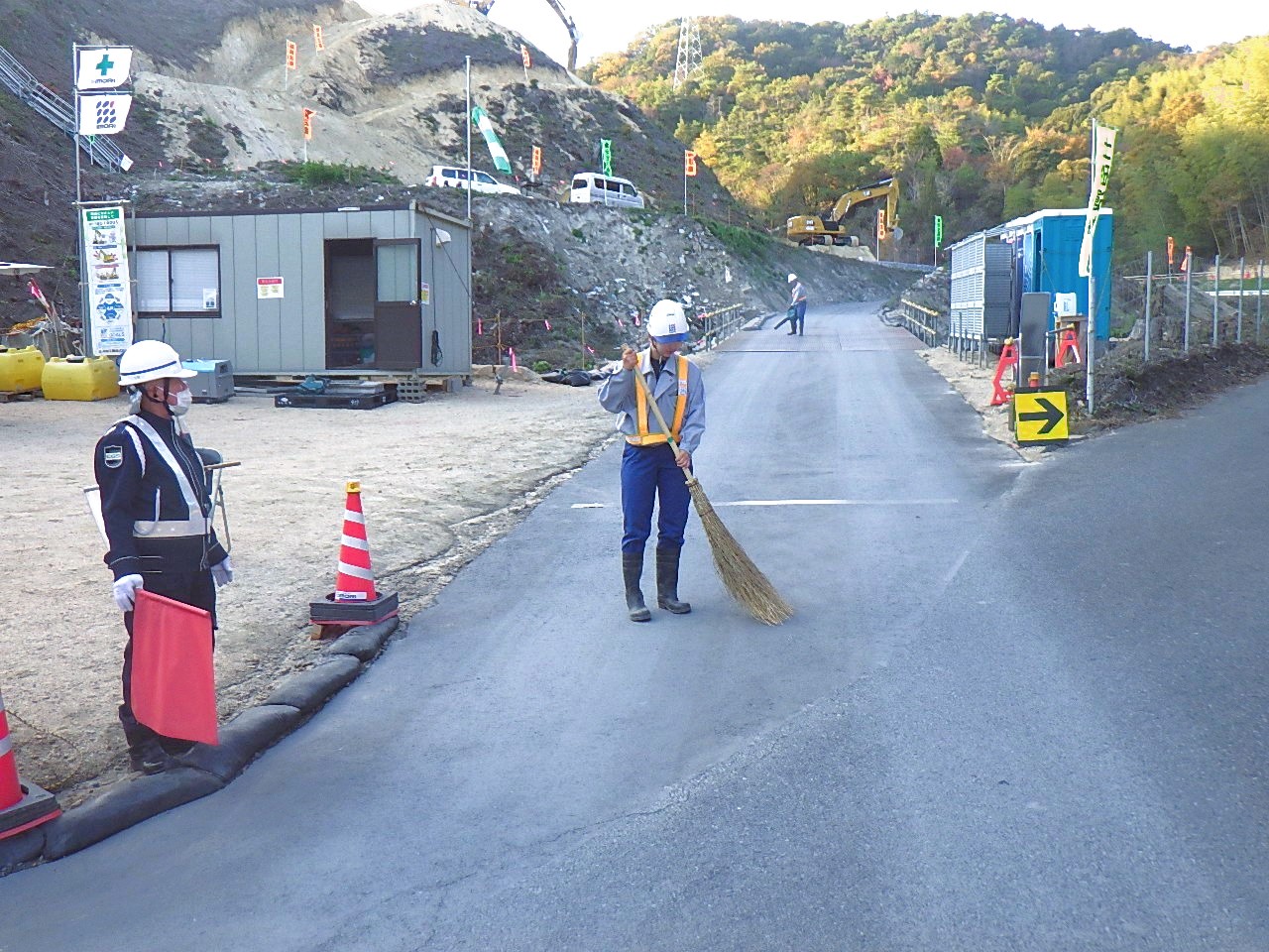 現場後片付けの写真