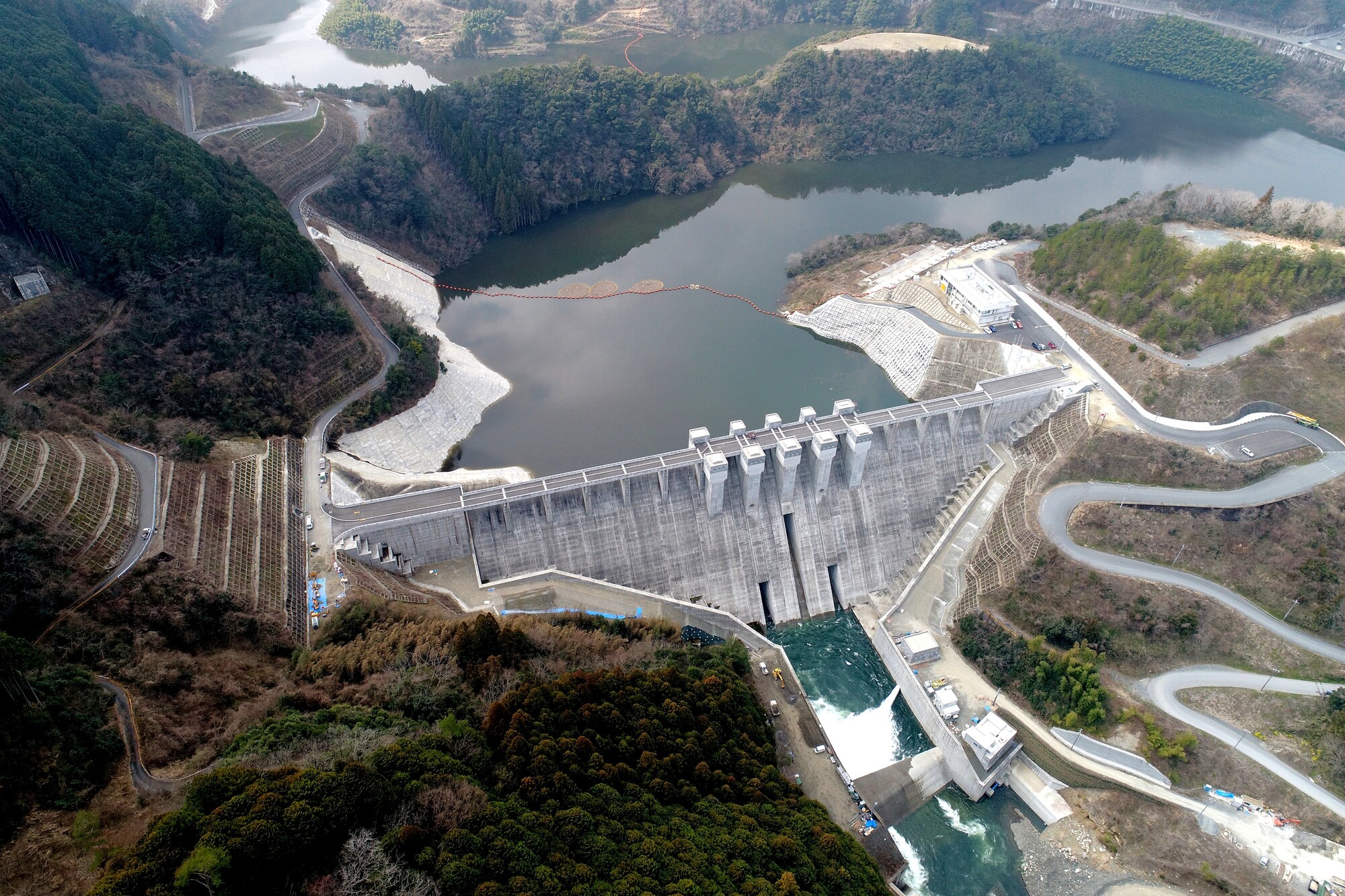 平瀬ダム建設工事の写真