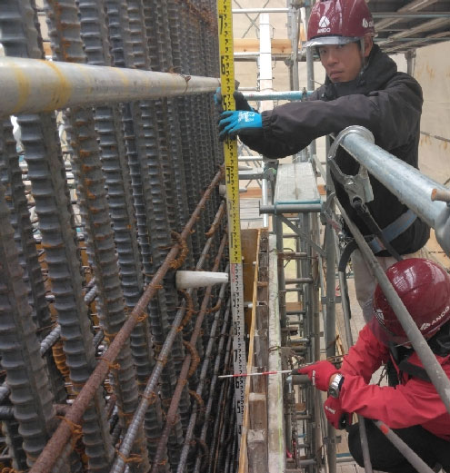 コンクリート打設の写真