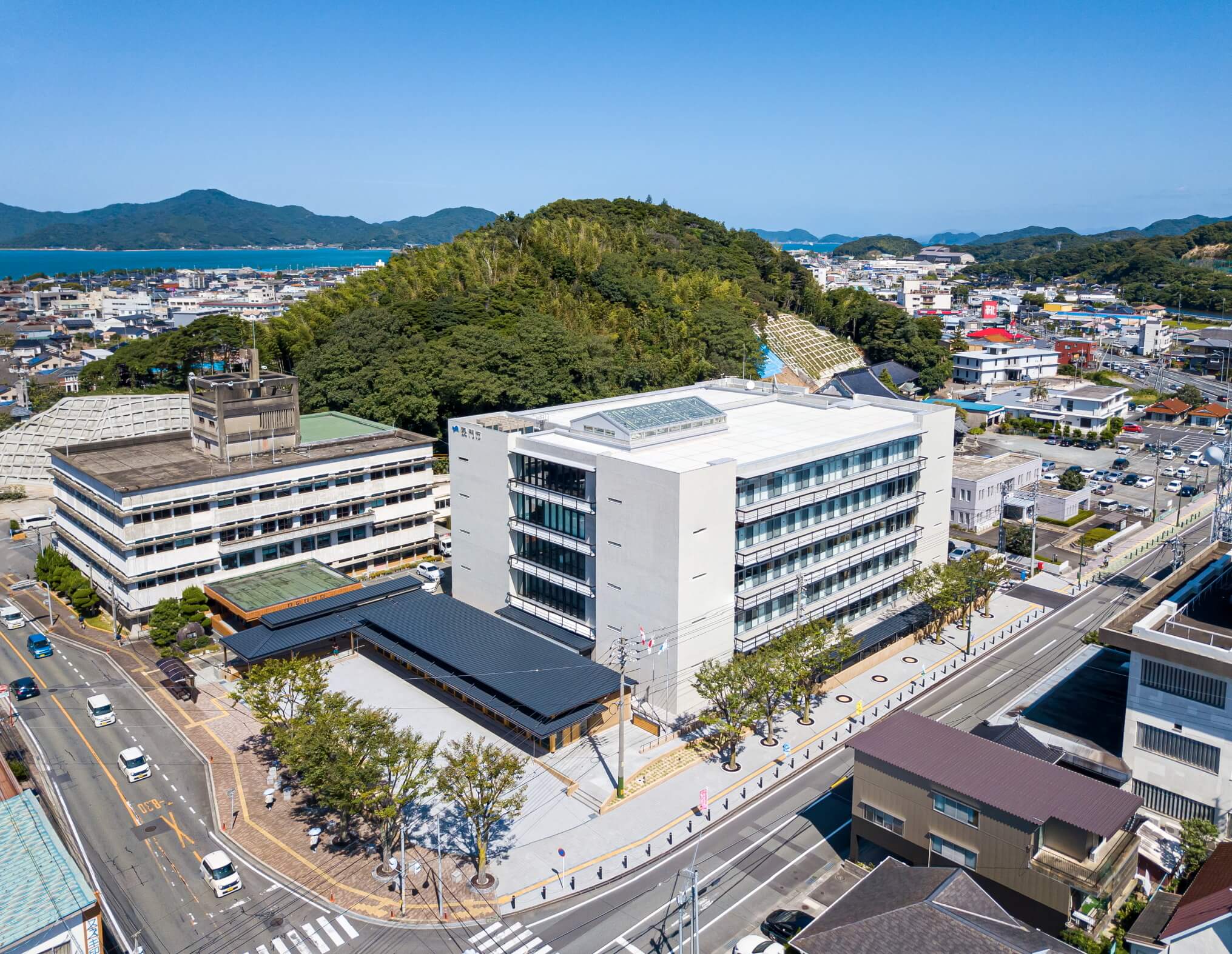 長門市本庁舎建設工事の写真