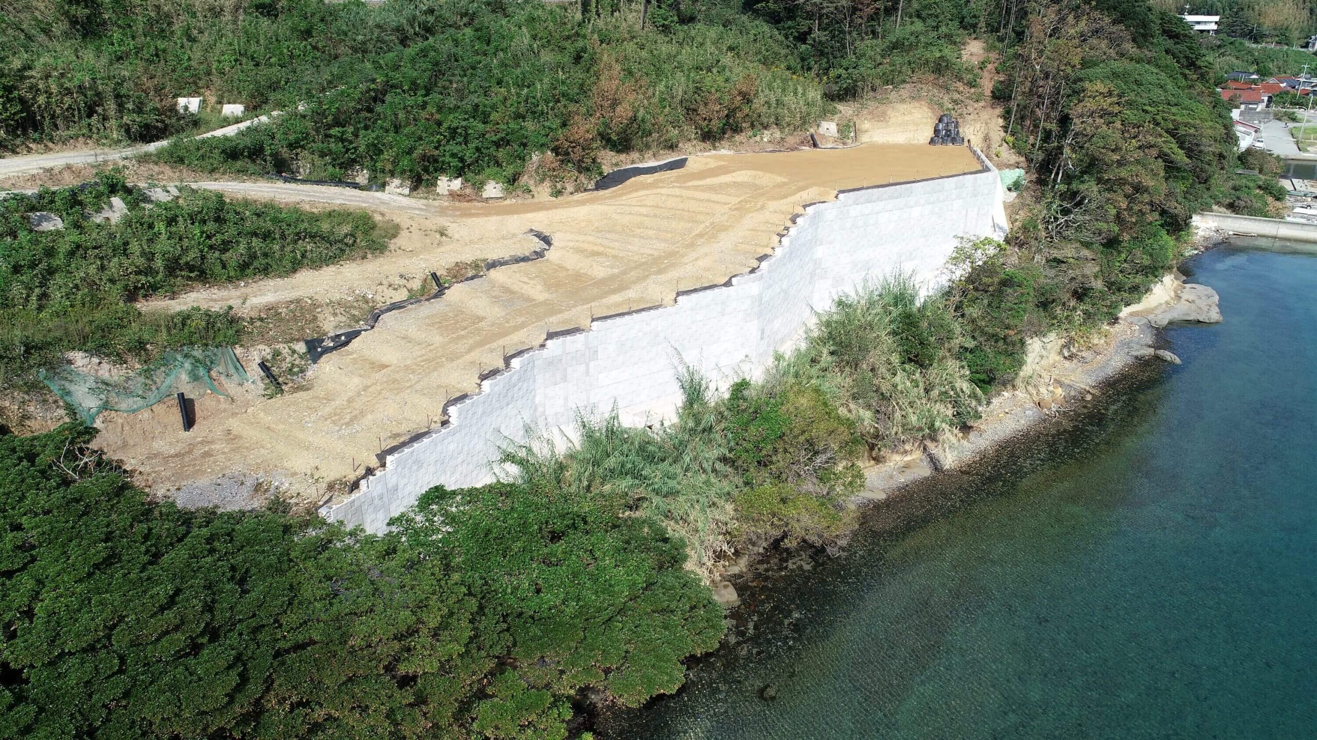 油谷港線道路改良工事第2工区の写真