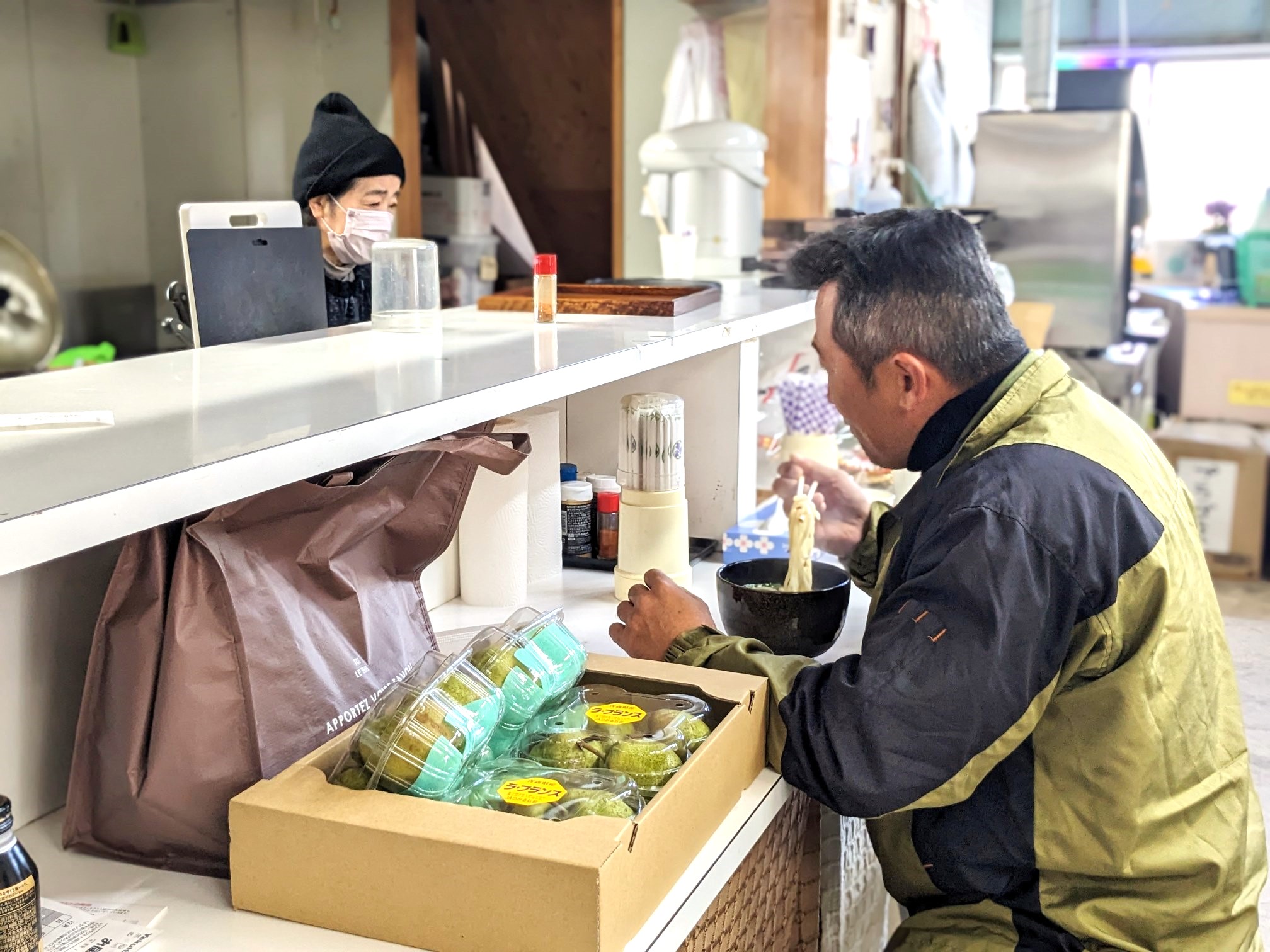 昼食休憩時間の写真