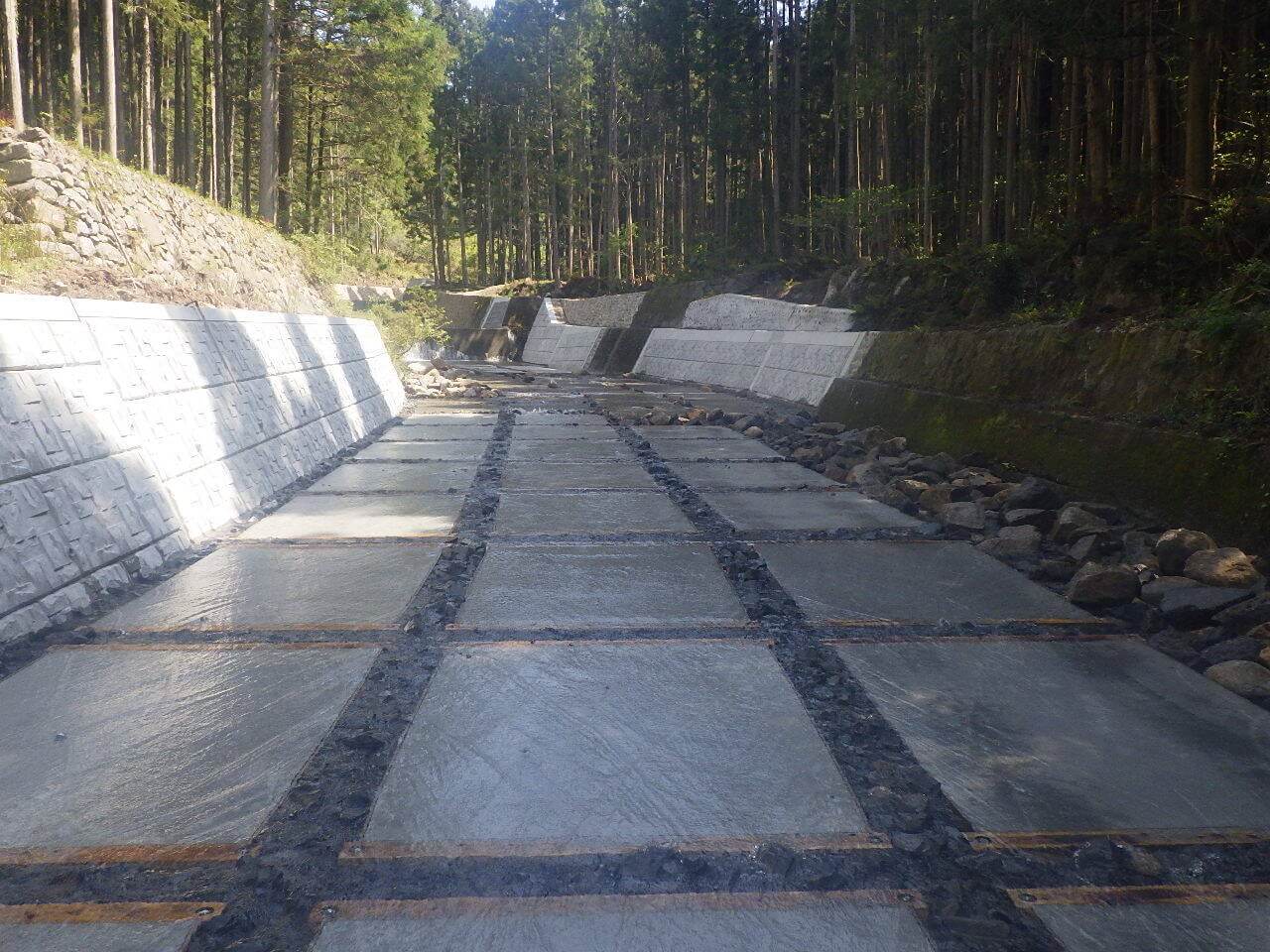 河川工事の写真