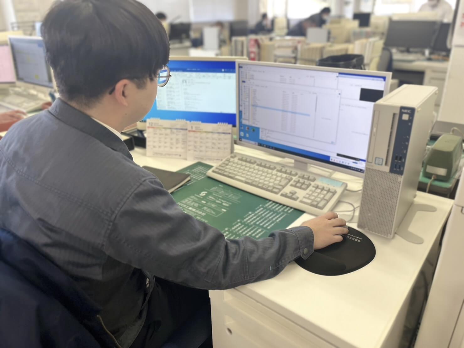 メール確認等の写真