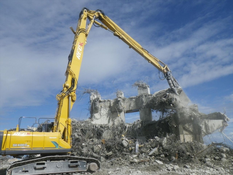 火の山展望台解体工事の写真