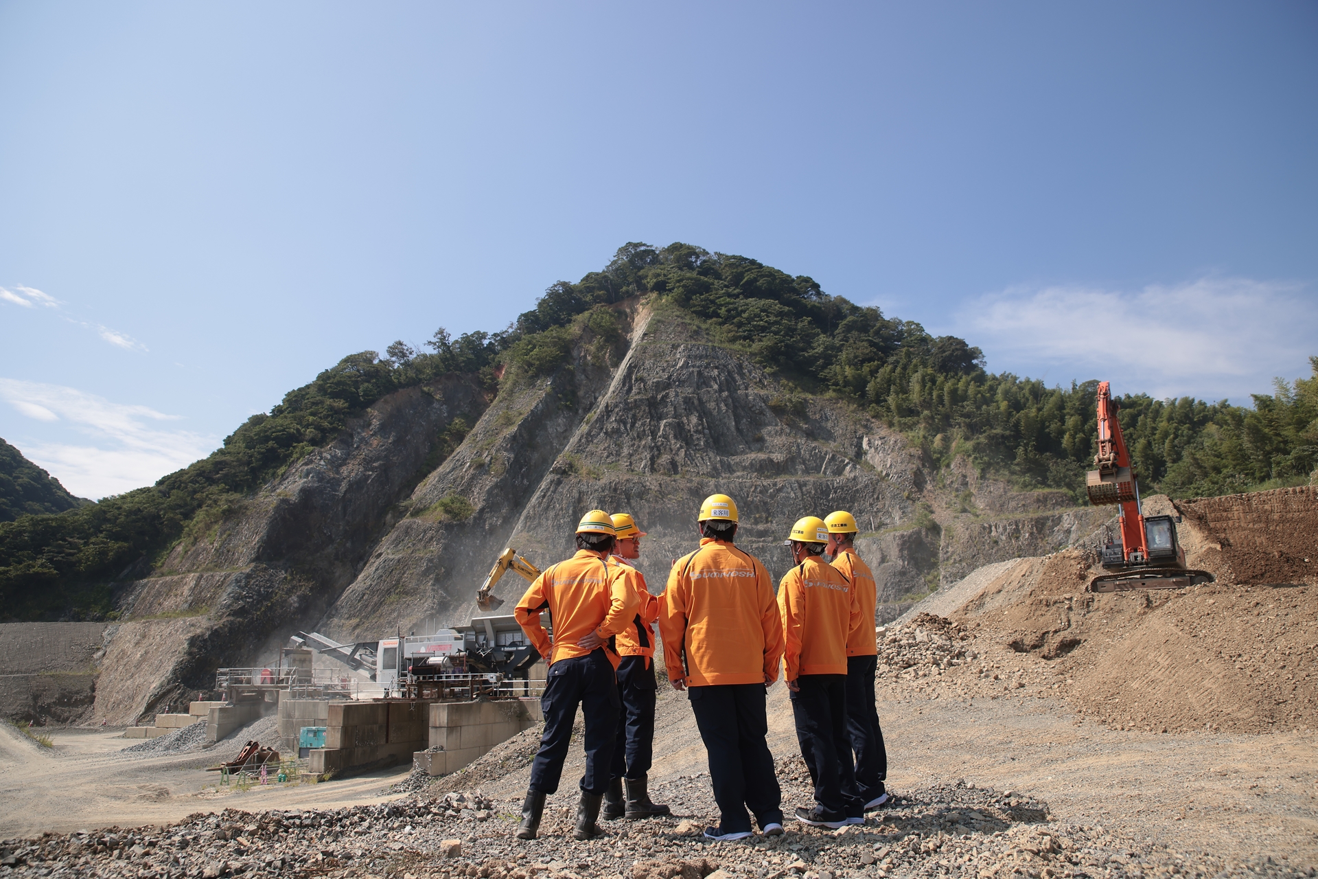 施工現場での就業体験の写真