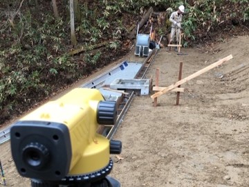 現地測量の写真