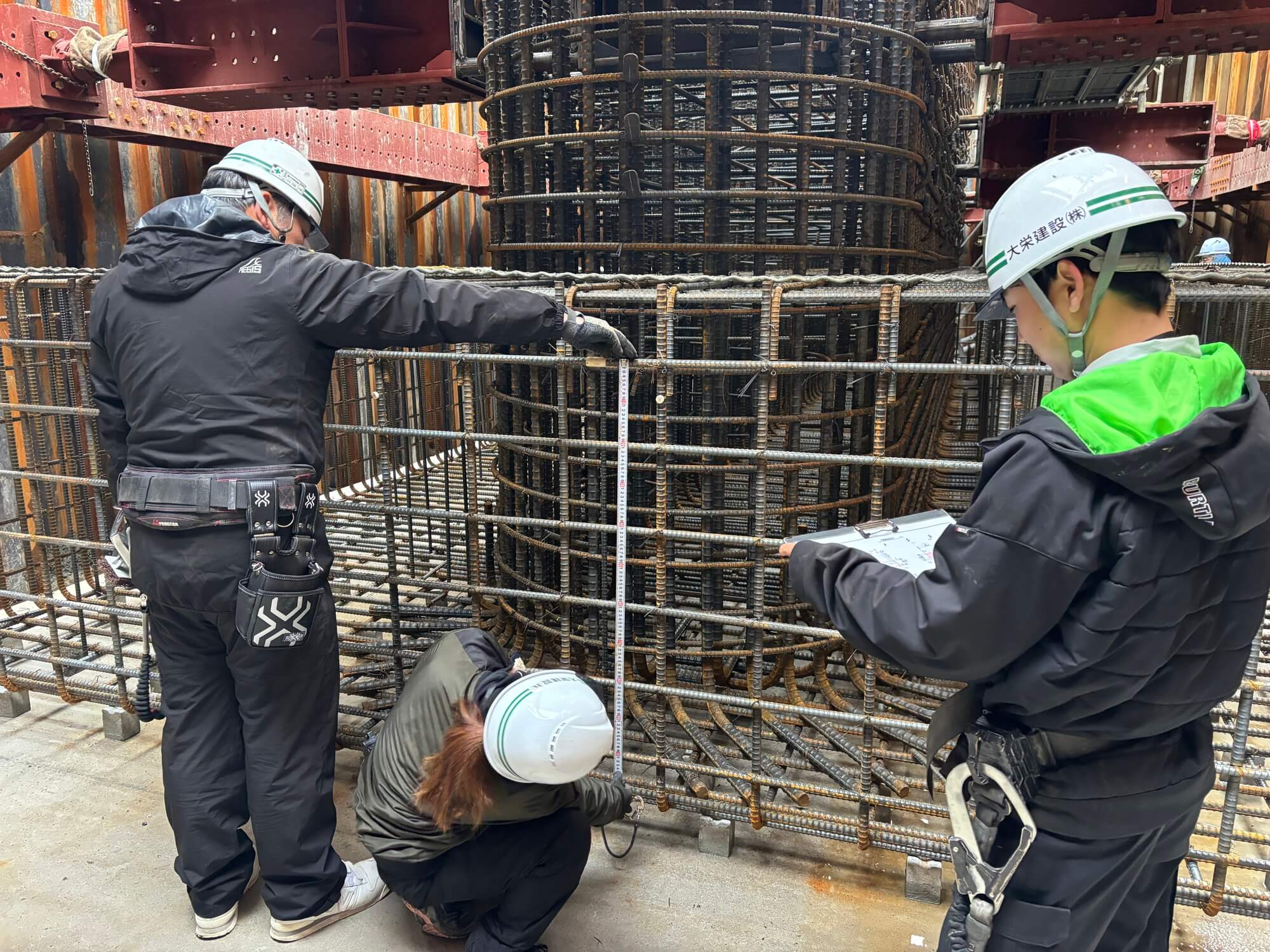 施工管理(計測確認)の写真