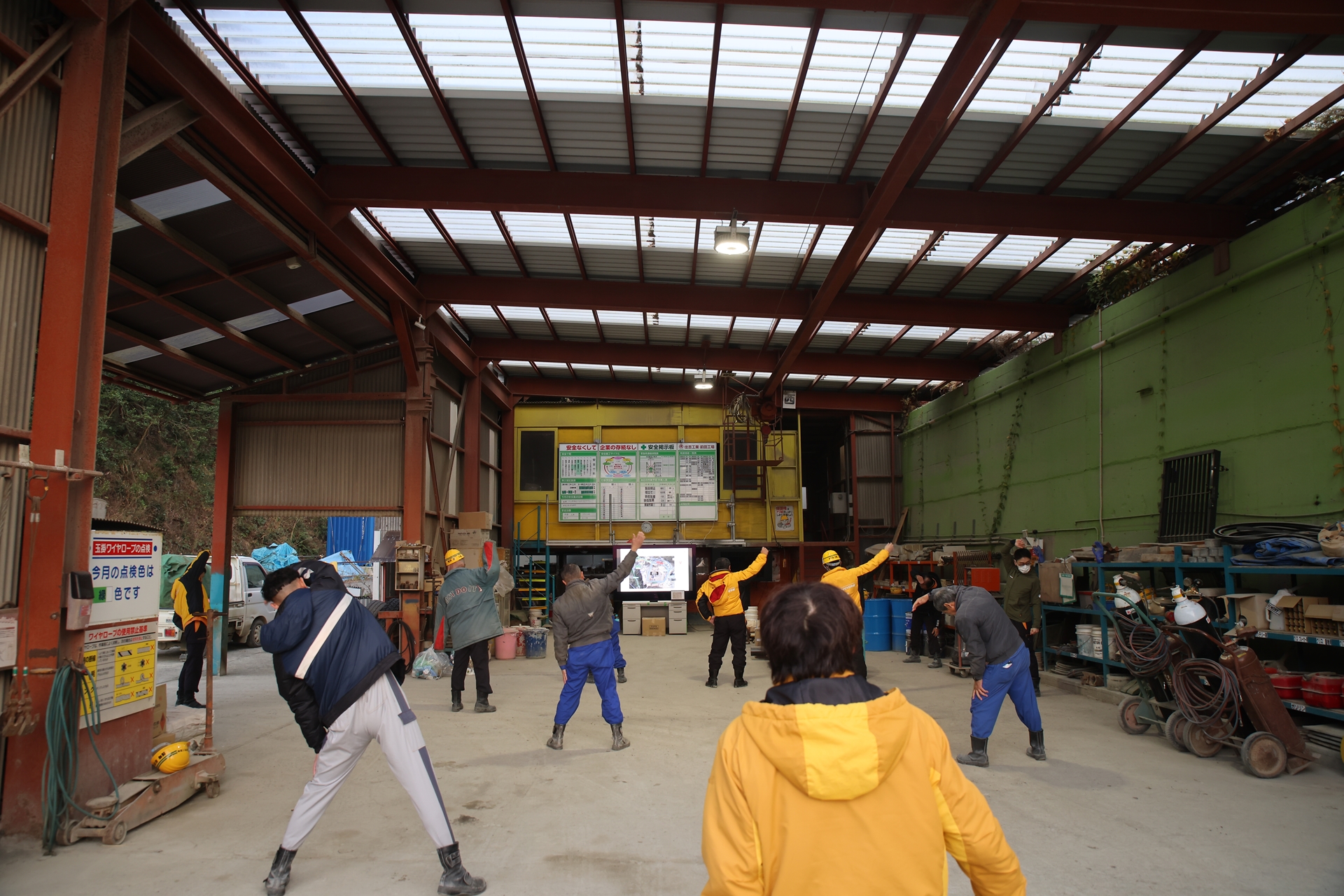 ラジオ体操・朝礼の写真