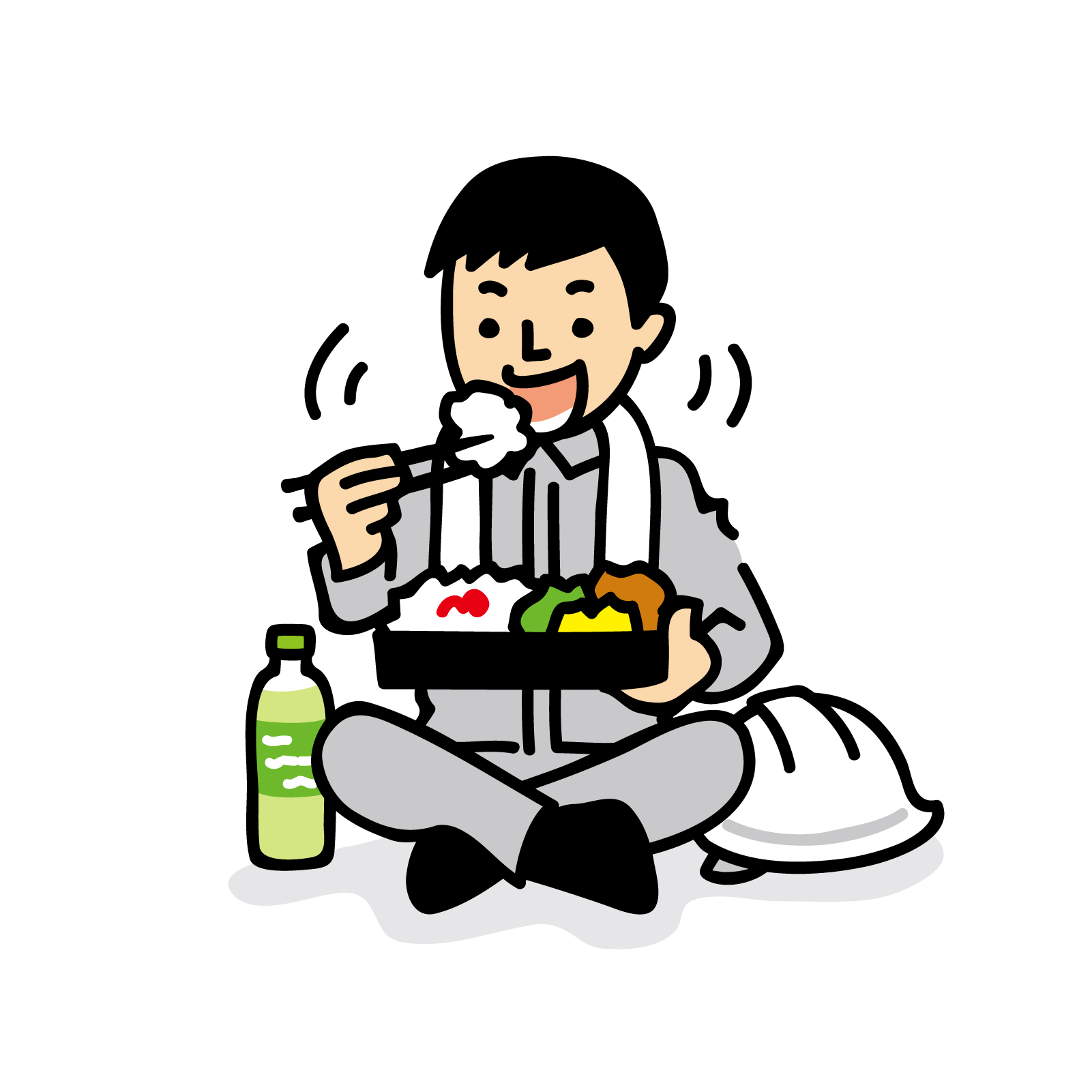 昼食休憩の写真