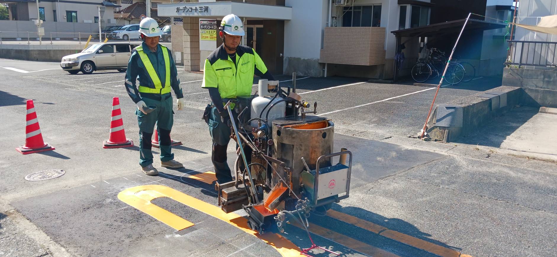 午後からの作業開始の写真