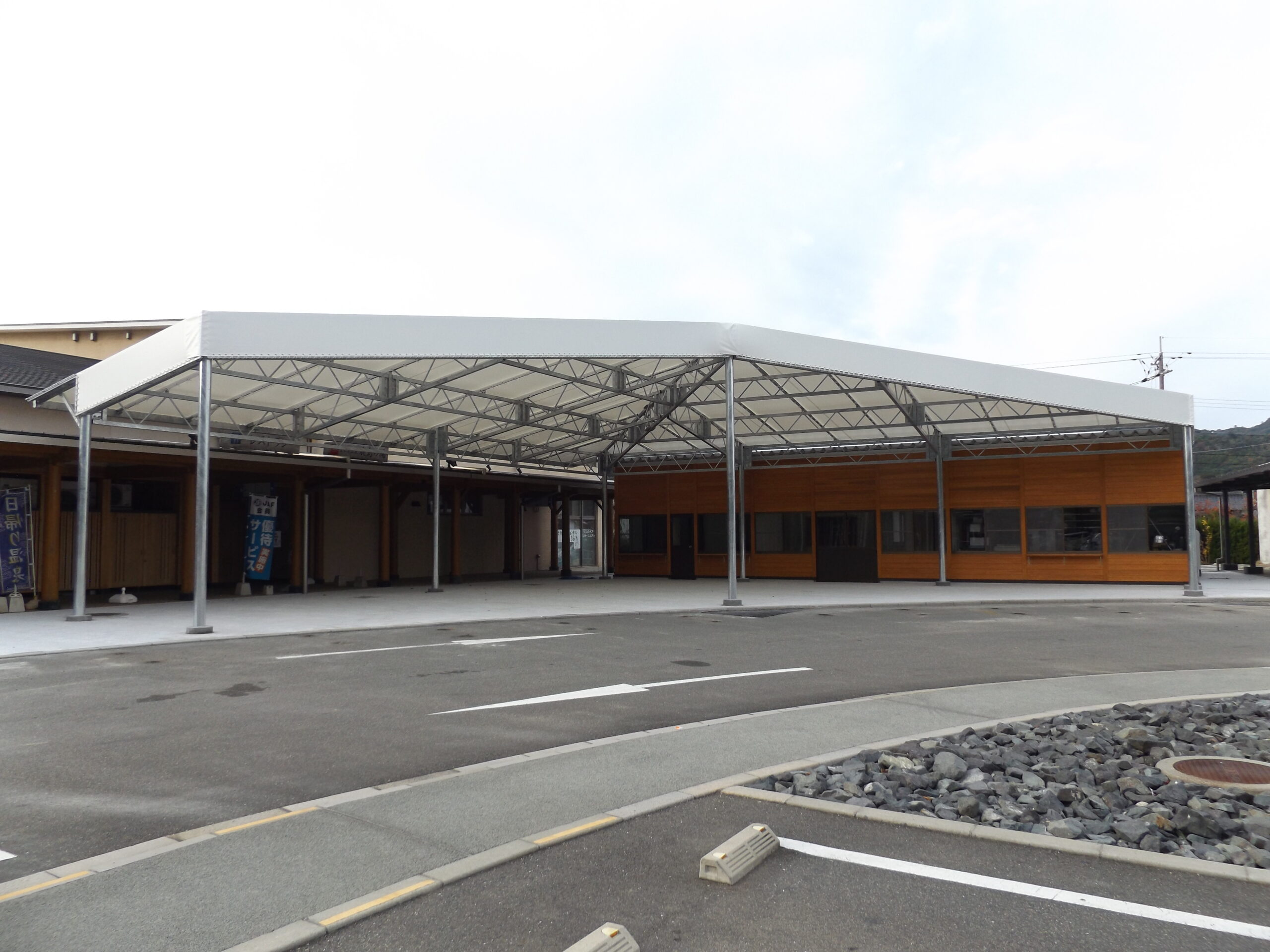 阿武町道の駅テナント棟新設工事の写真