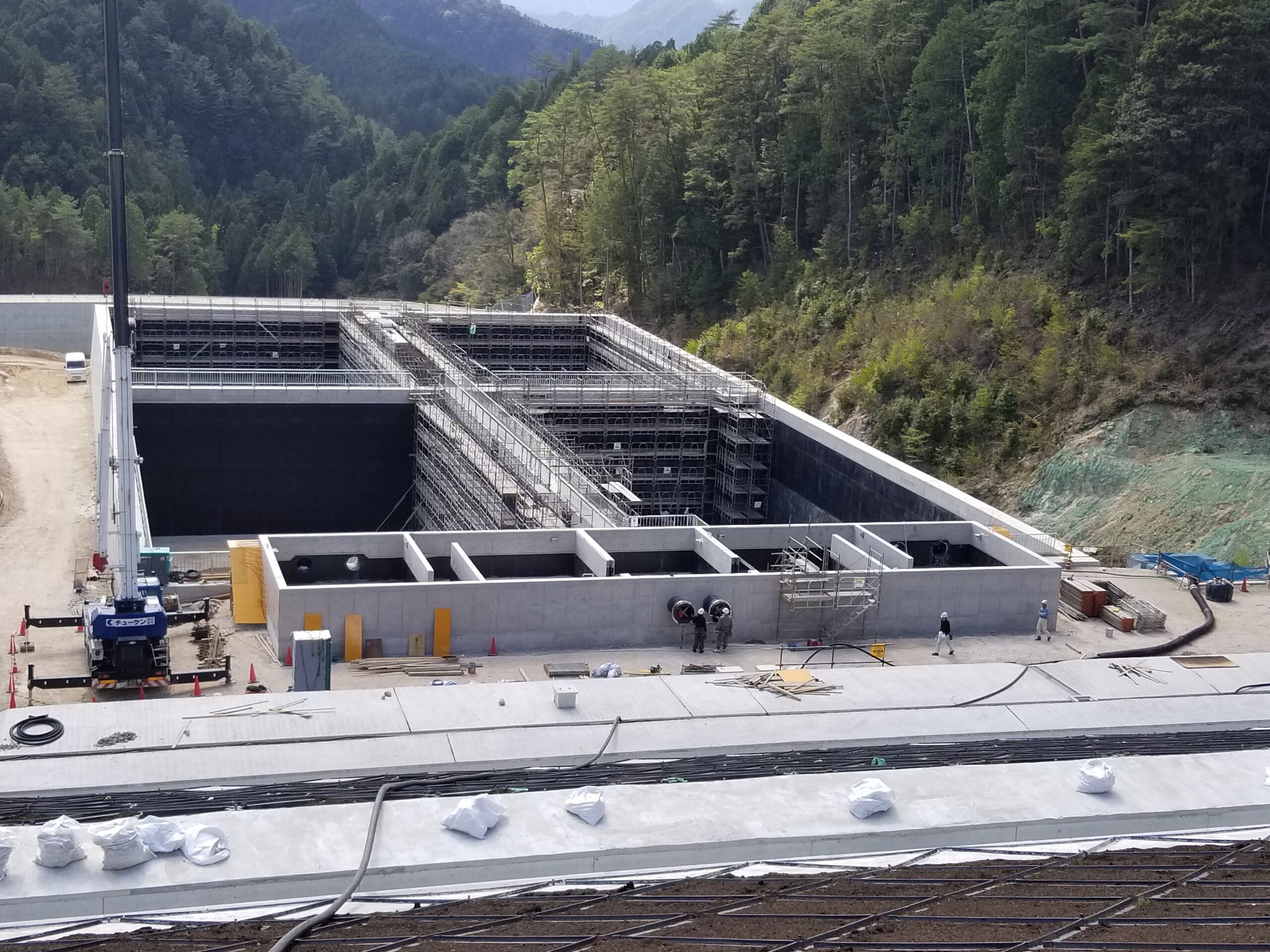 恵下埋立地建設工事の写真