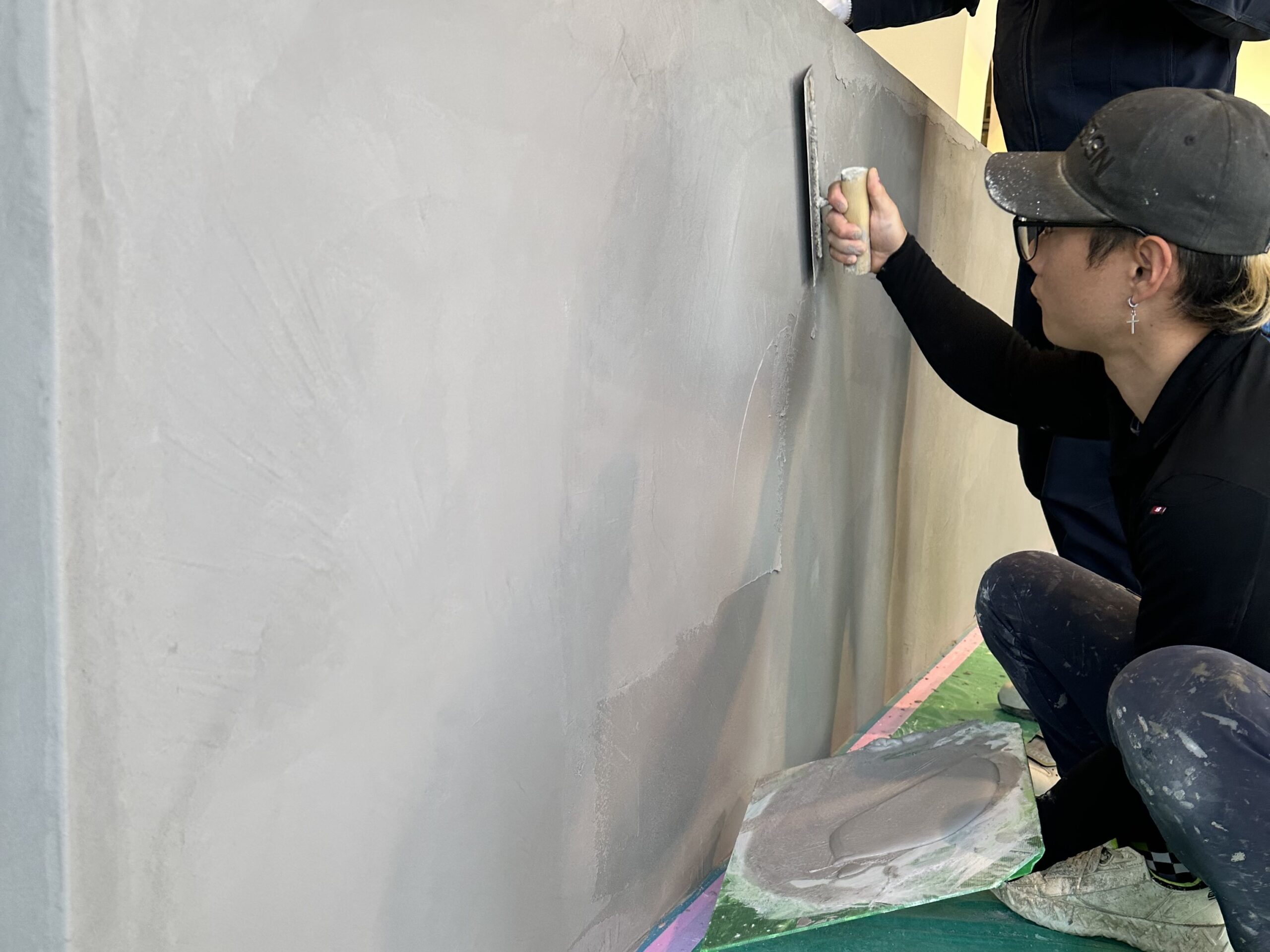 カウンター上塗りの写真