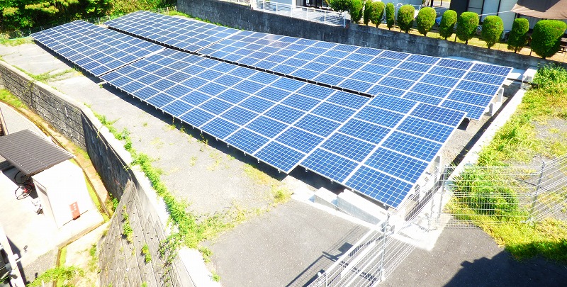 産業用太陽光設置（自社）の写真