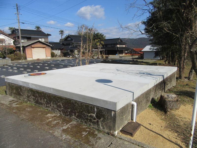 防火水槽用HCふた_流田既設防火水槽蓋設置工事の写真