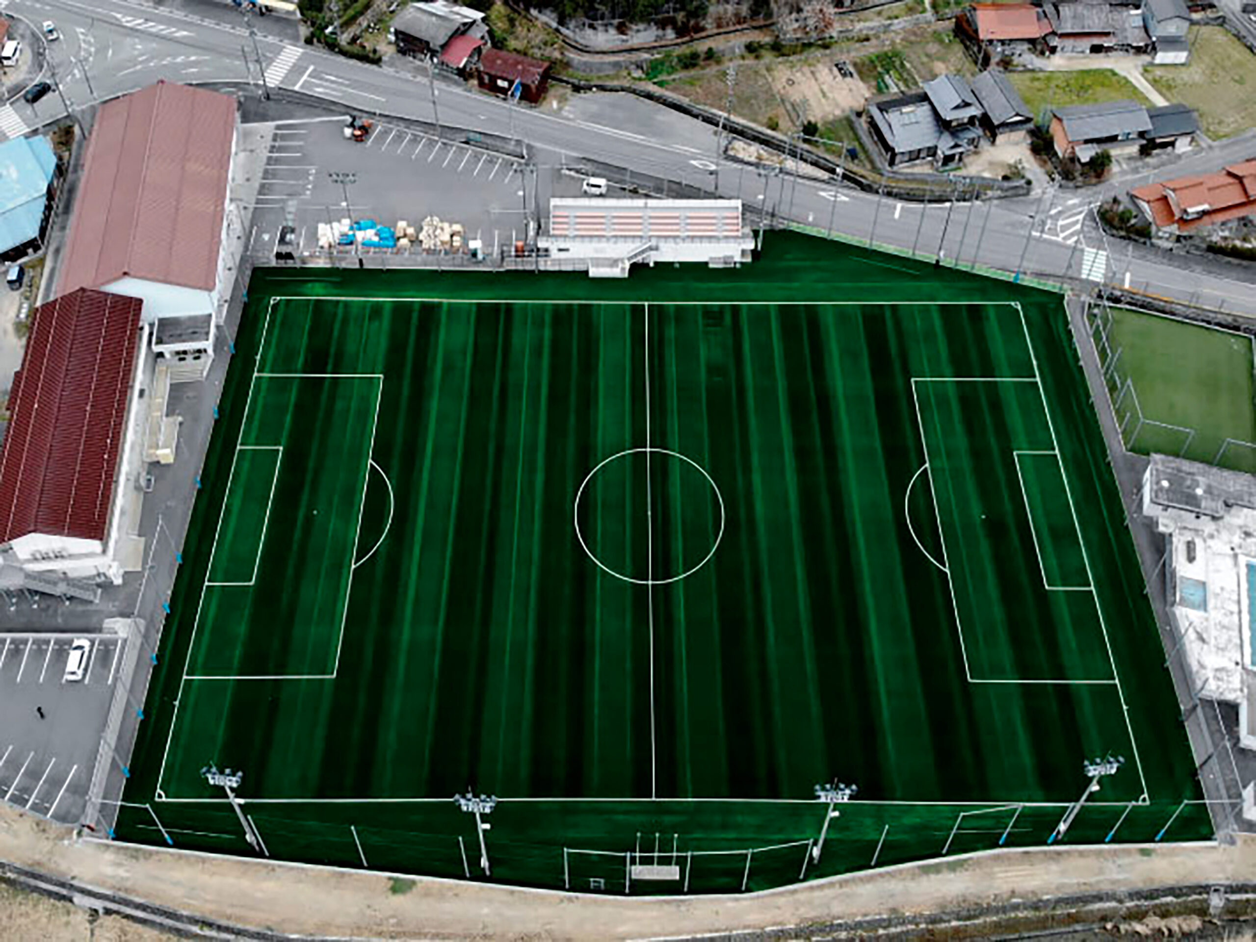 やまぐちサッカー交流広場芝生化改設工事の写真