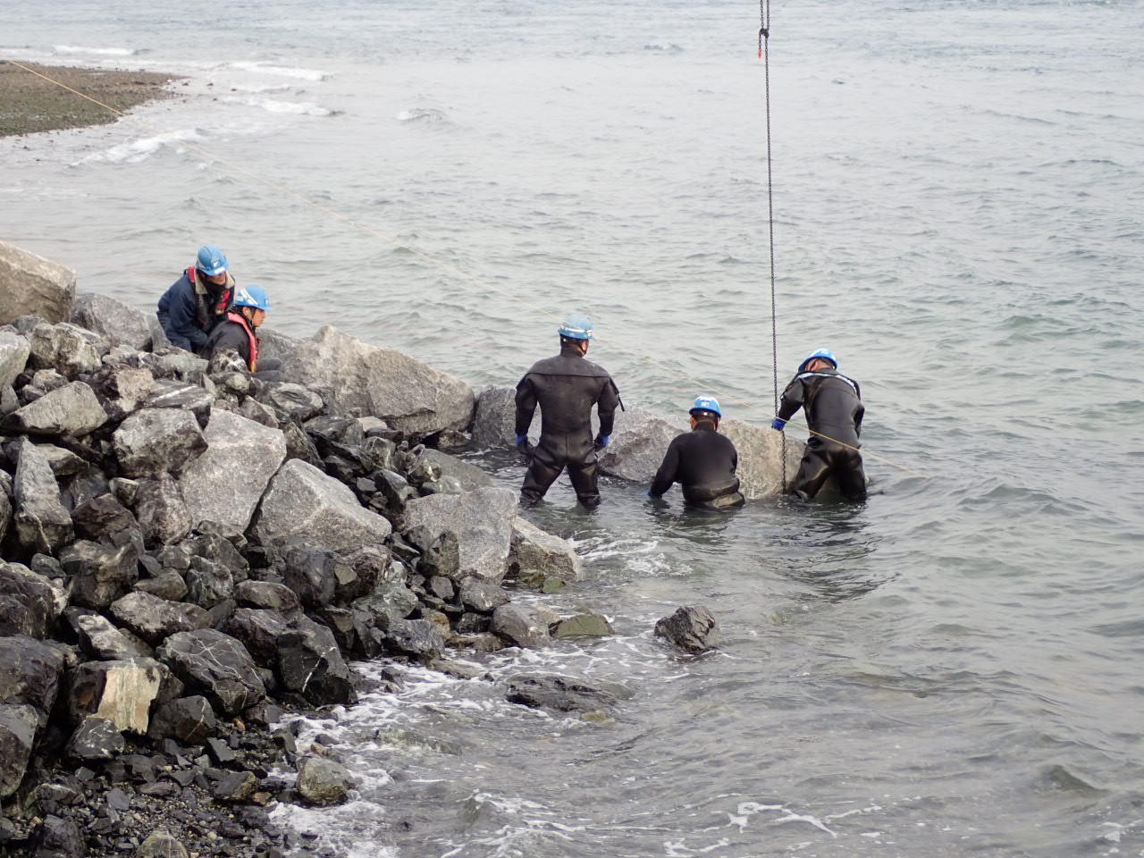 作業開始の写真