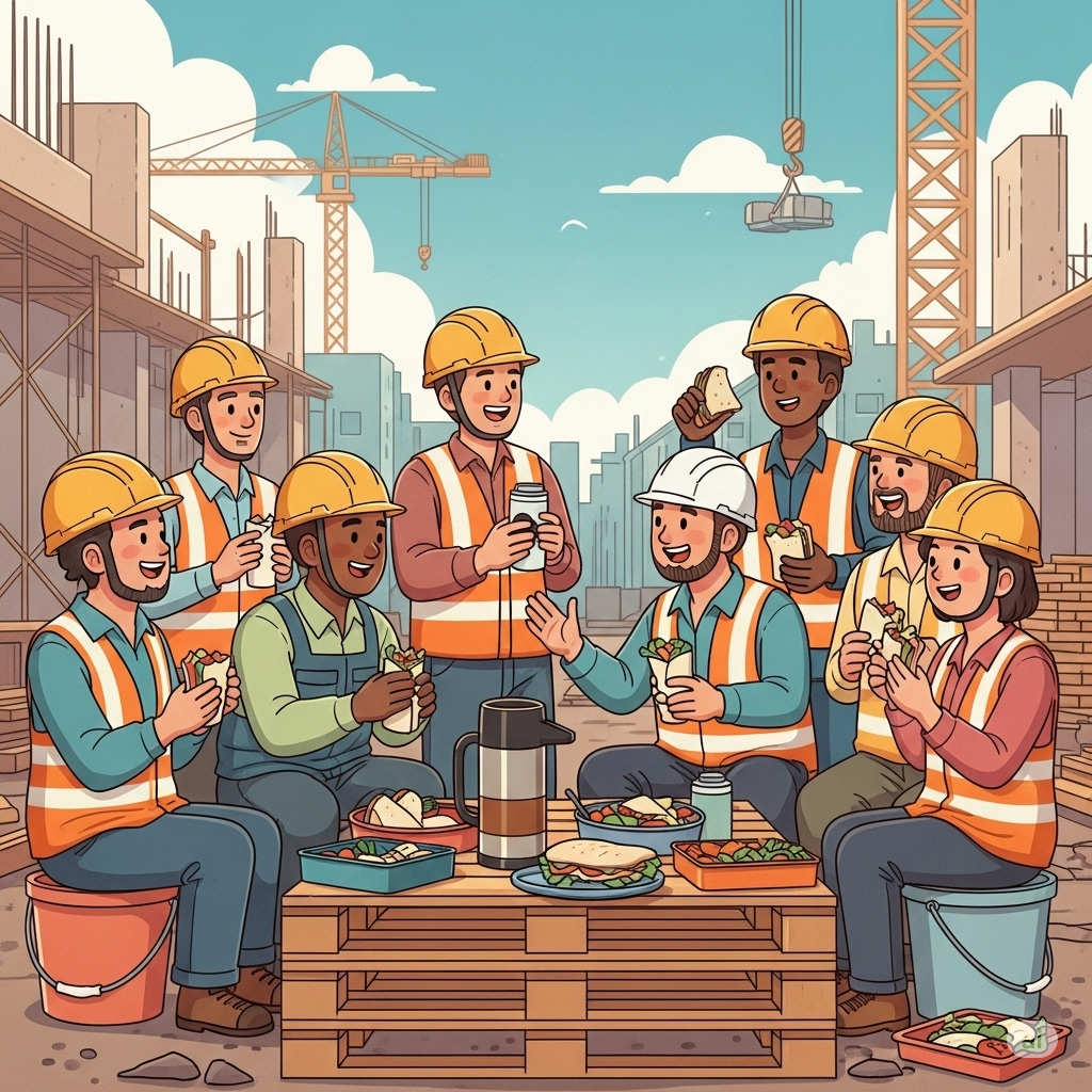 お昼休憩の写真