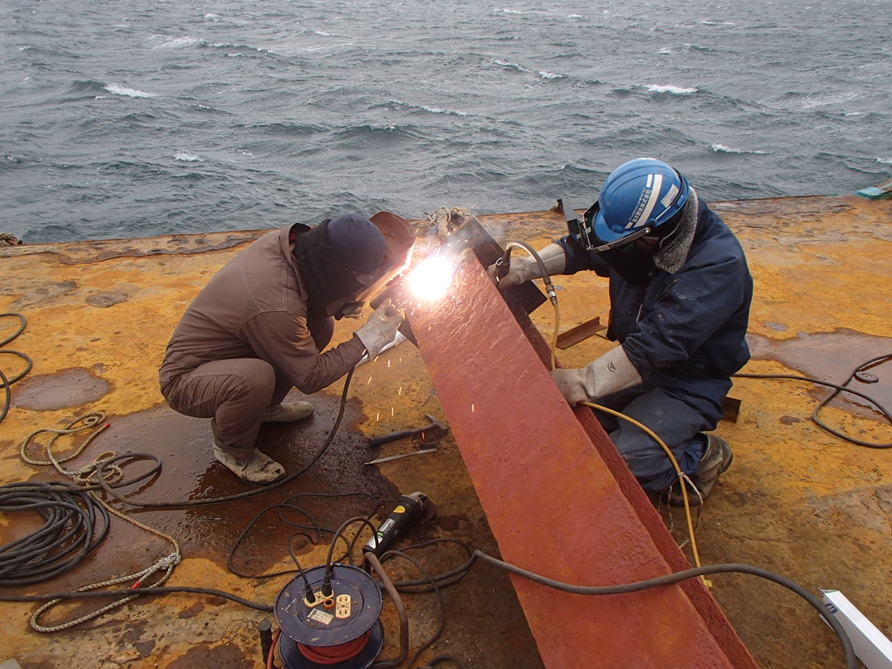 作業開始の写真