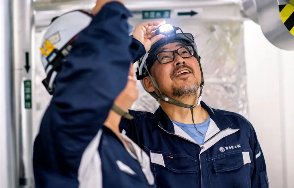 管工事施工管理スタッフの写真