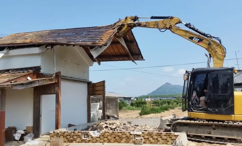 住宅解体の写真
